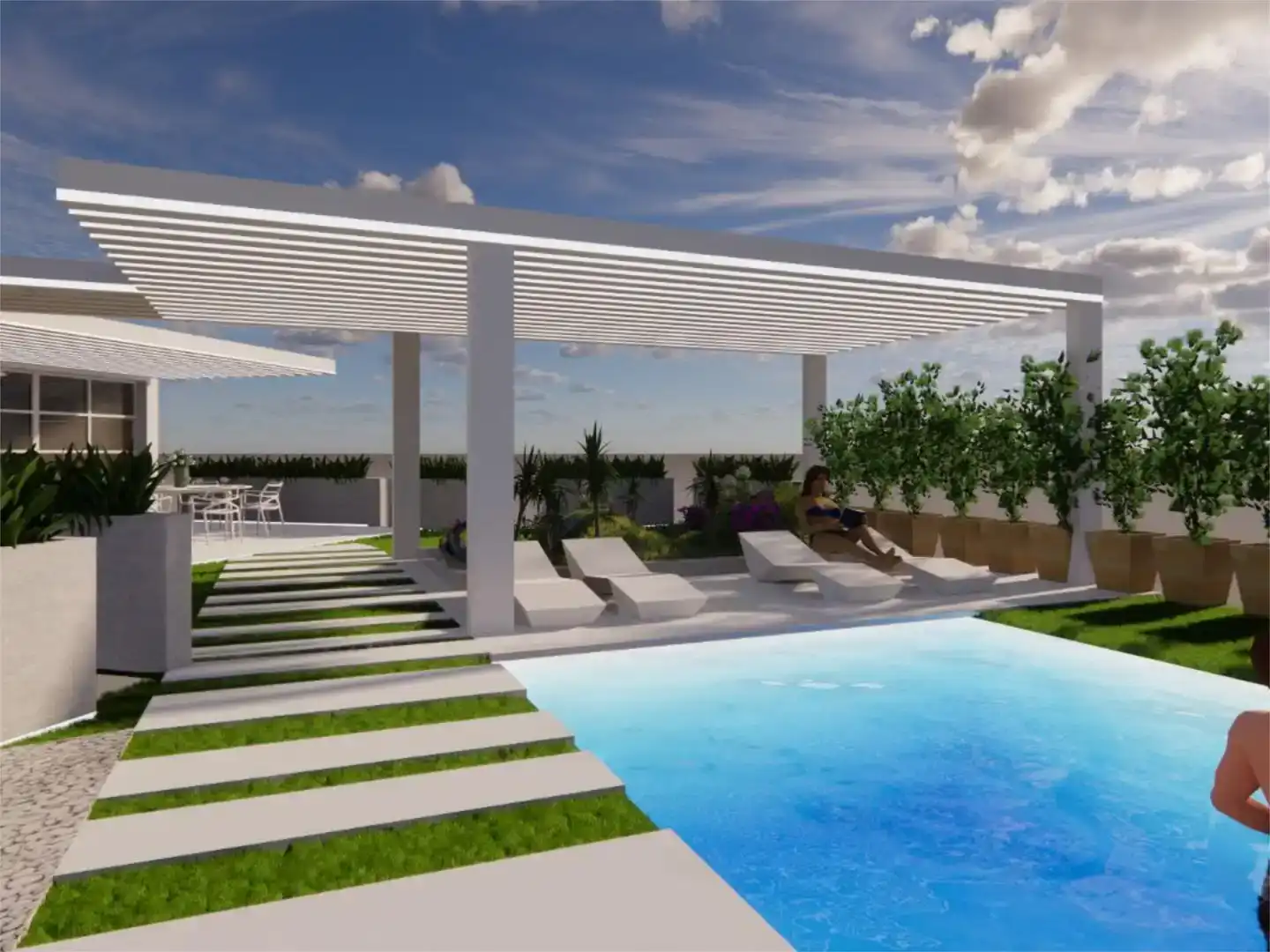Terraza de Piso en venta en Murcia con Trastero y Piscina