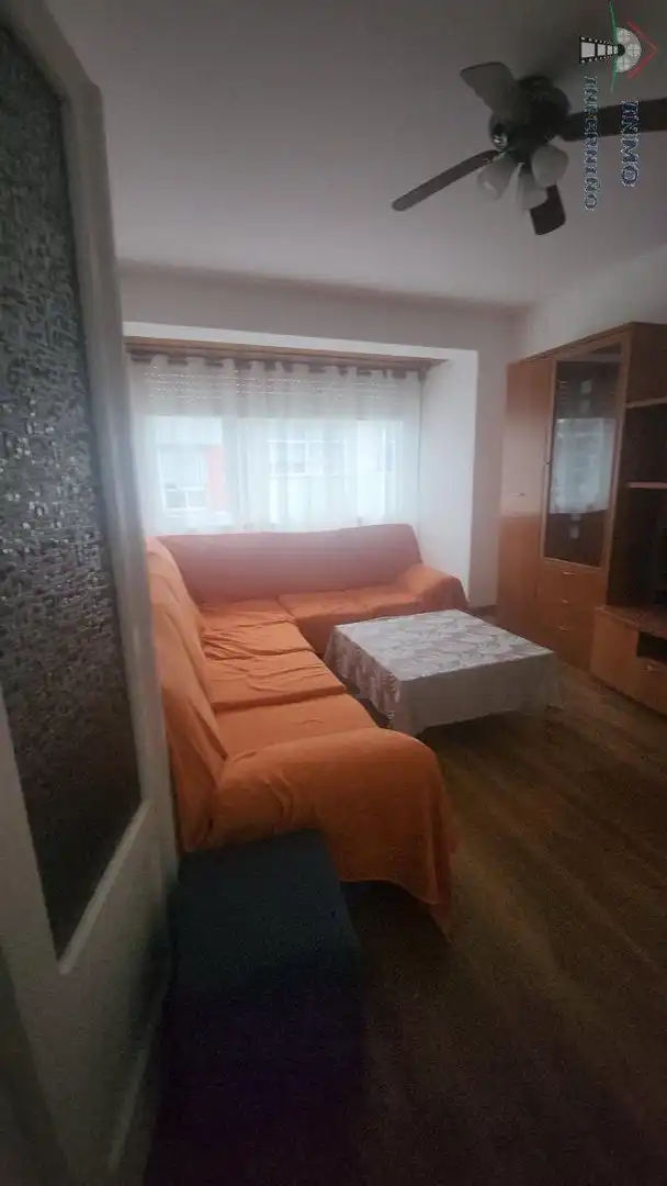 Living room of Flat for sale in Ferrol  with Heating, Storage room and Furnished