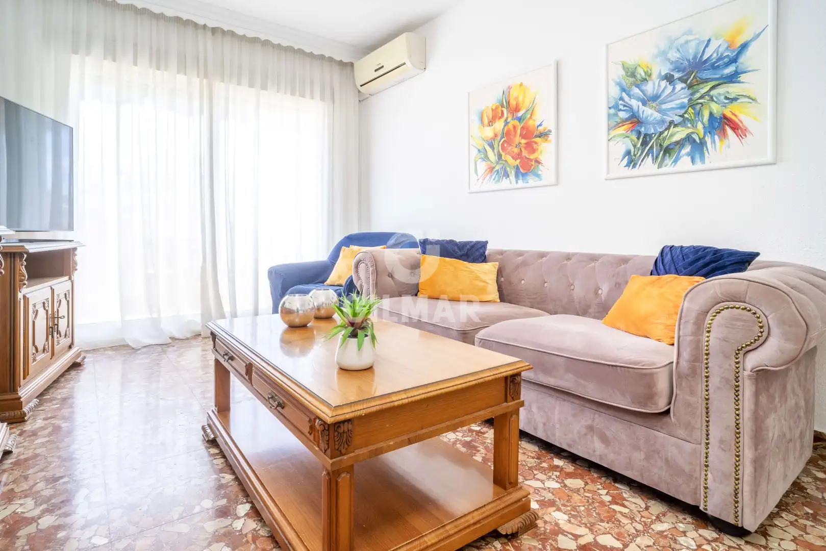 Sala de estar de Apartamento en venta en Estepona con Balcón