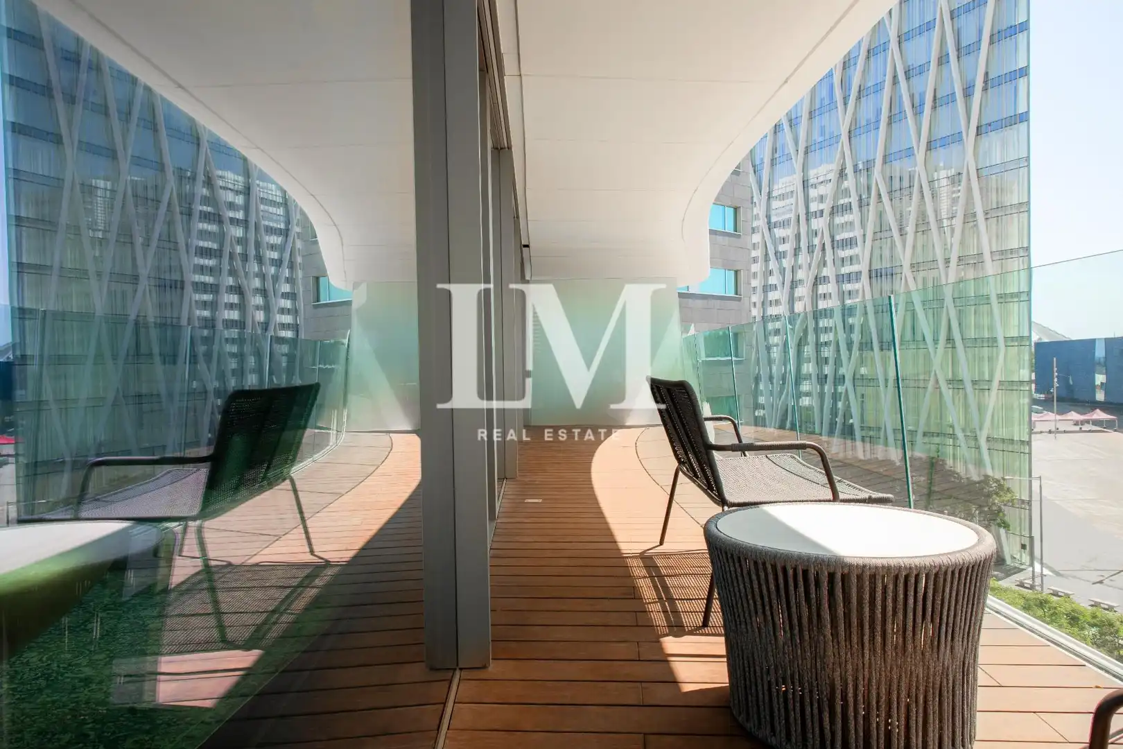 Terrace of Apartments for rent in Barcelona  with Air Conditioner, Private garden and Terrace