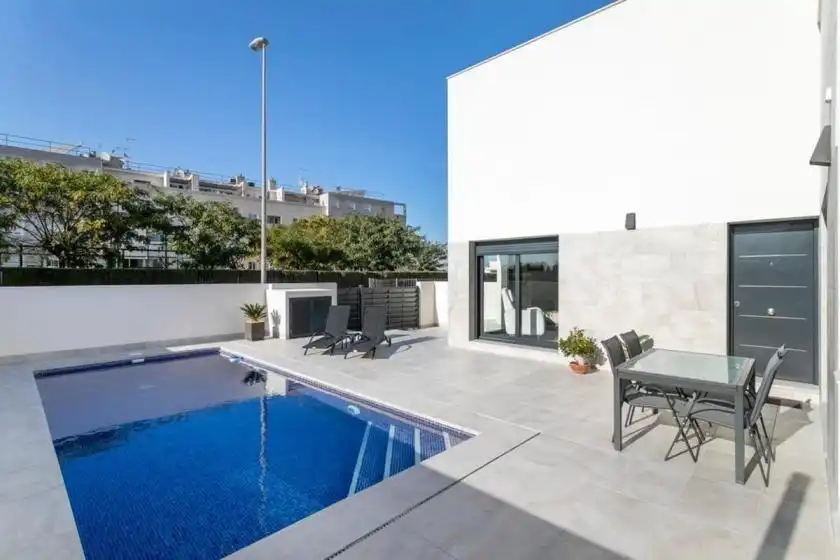Piscina de Casa o xalet en venda en Daya Nueva amb Jardí privat i Terrassa