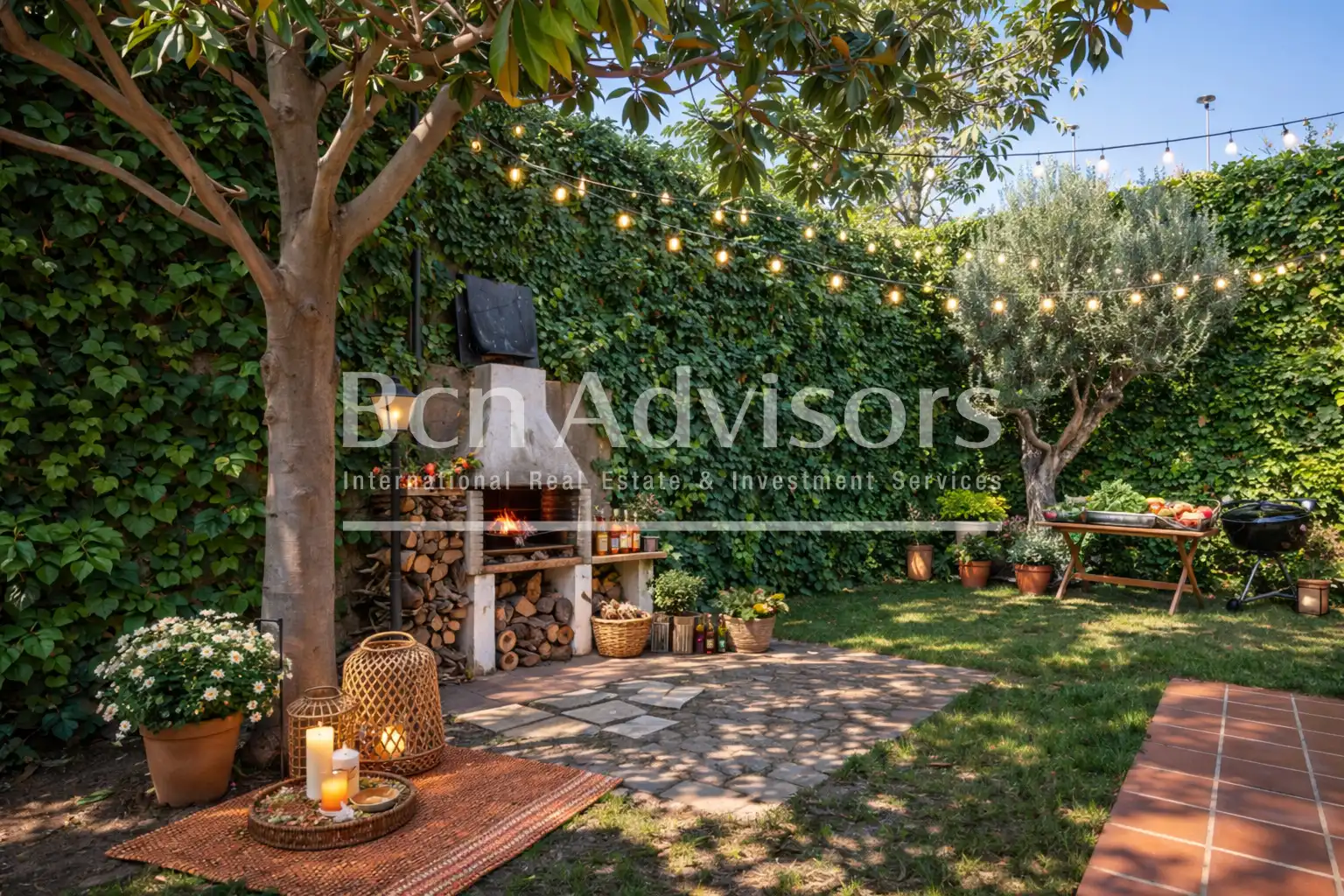 Jardín de Casa o chalet en venta en Barcelona con Aire acondicionado, Calefacción y Jardín privado