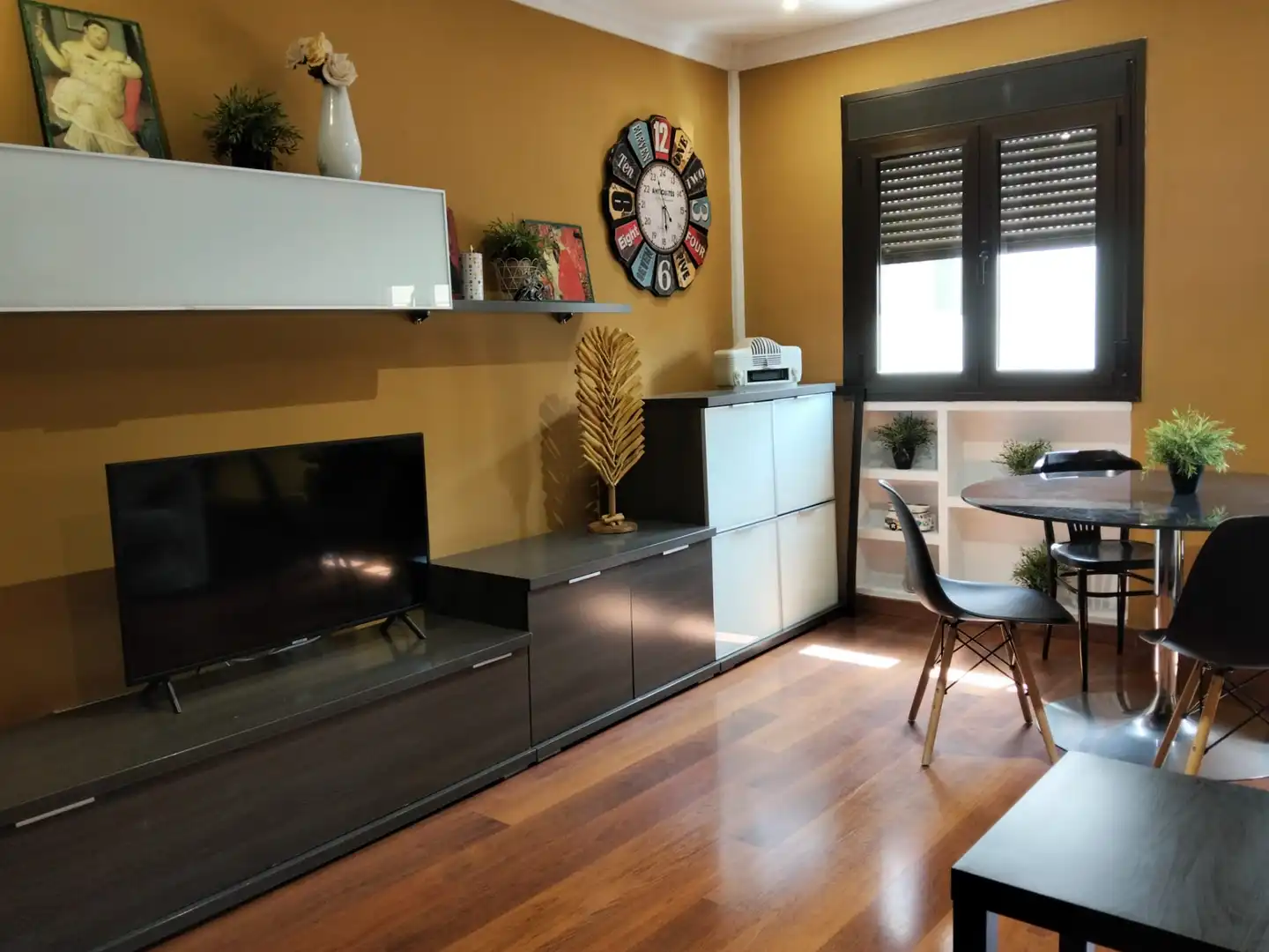 Sala de estar de Piso de alquiler en Santa Cruz de Tenerife con Aire acondicionado, Parquet y Amueblado