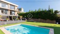 Exterior view of House or chalet for sale in Castelldefels  with Air Conditioner, Heating and Private garden