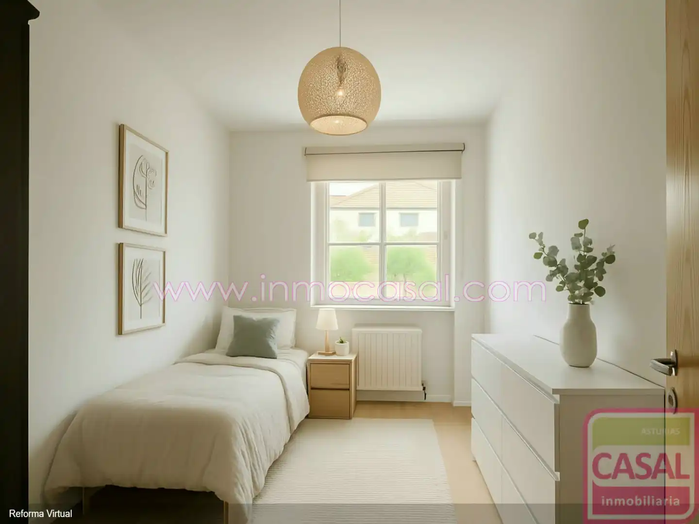 Habitación de Piso en venta en Lena con Calefacción, Terraza y Amueblado