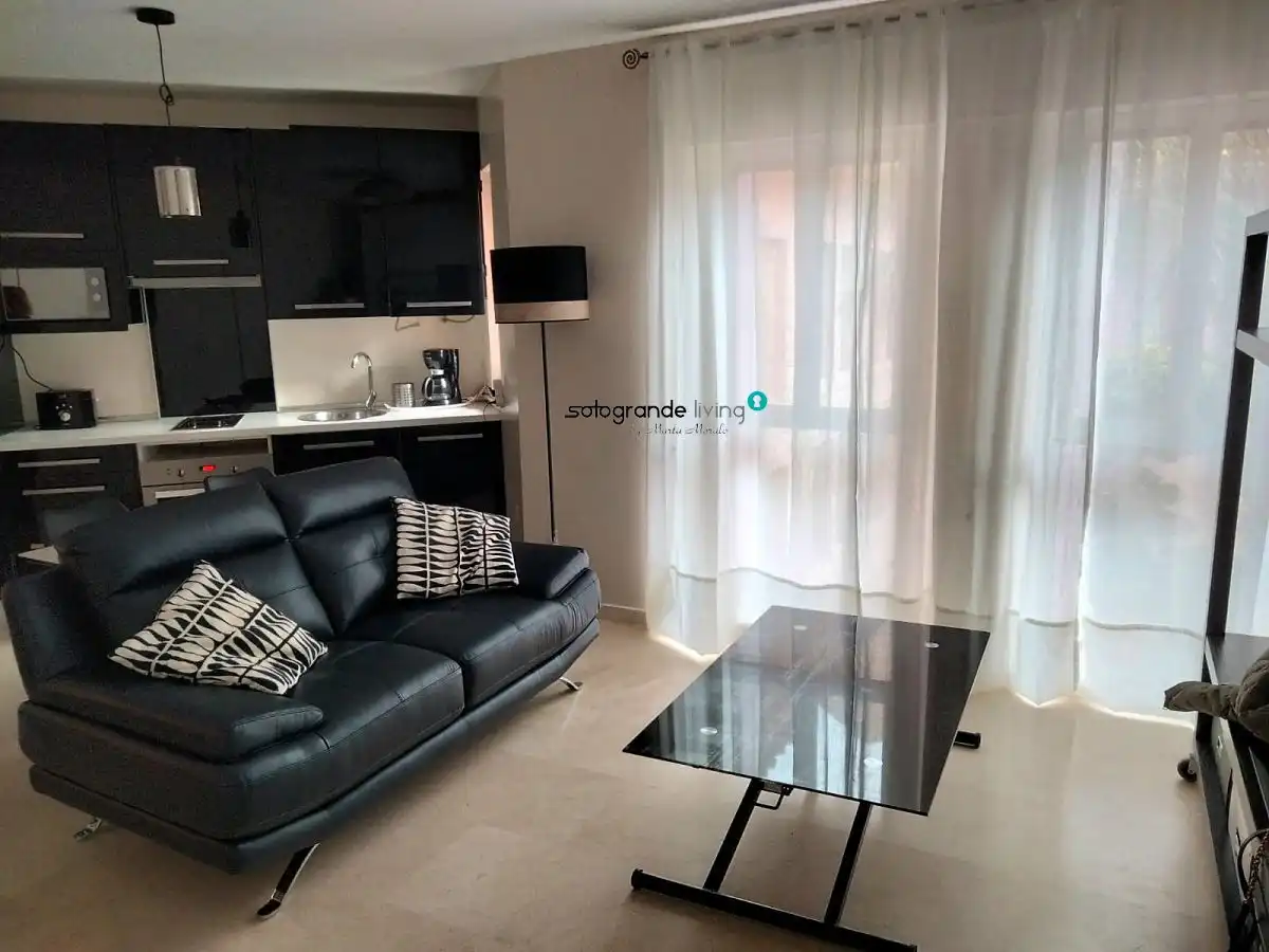 Living room of Apartments for sale in Sotogrande  with Air Conditioner, Heating and Furnished
