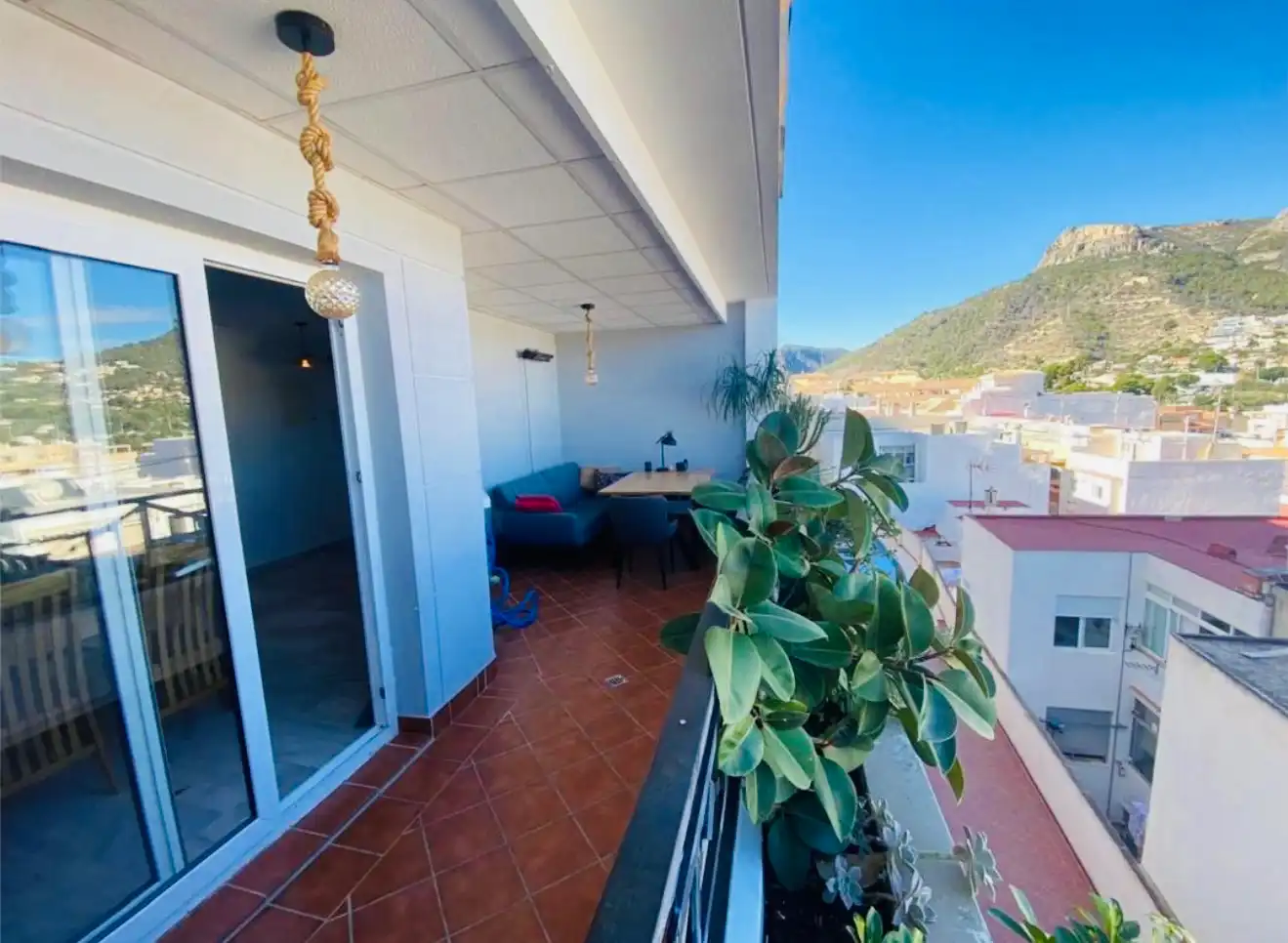 Terraza de Apartamento en venta en Calpe / Calp con Aire acondicionado, Calefacción y Terraza
