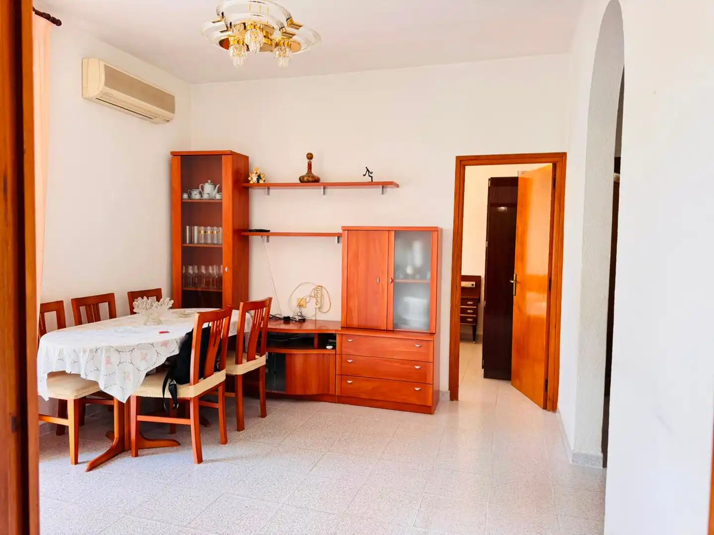 Sala de estar de Piso en venta en Flaçà con Aire acondicionado, Calefacción y Terraza