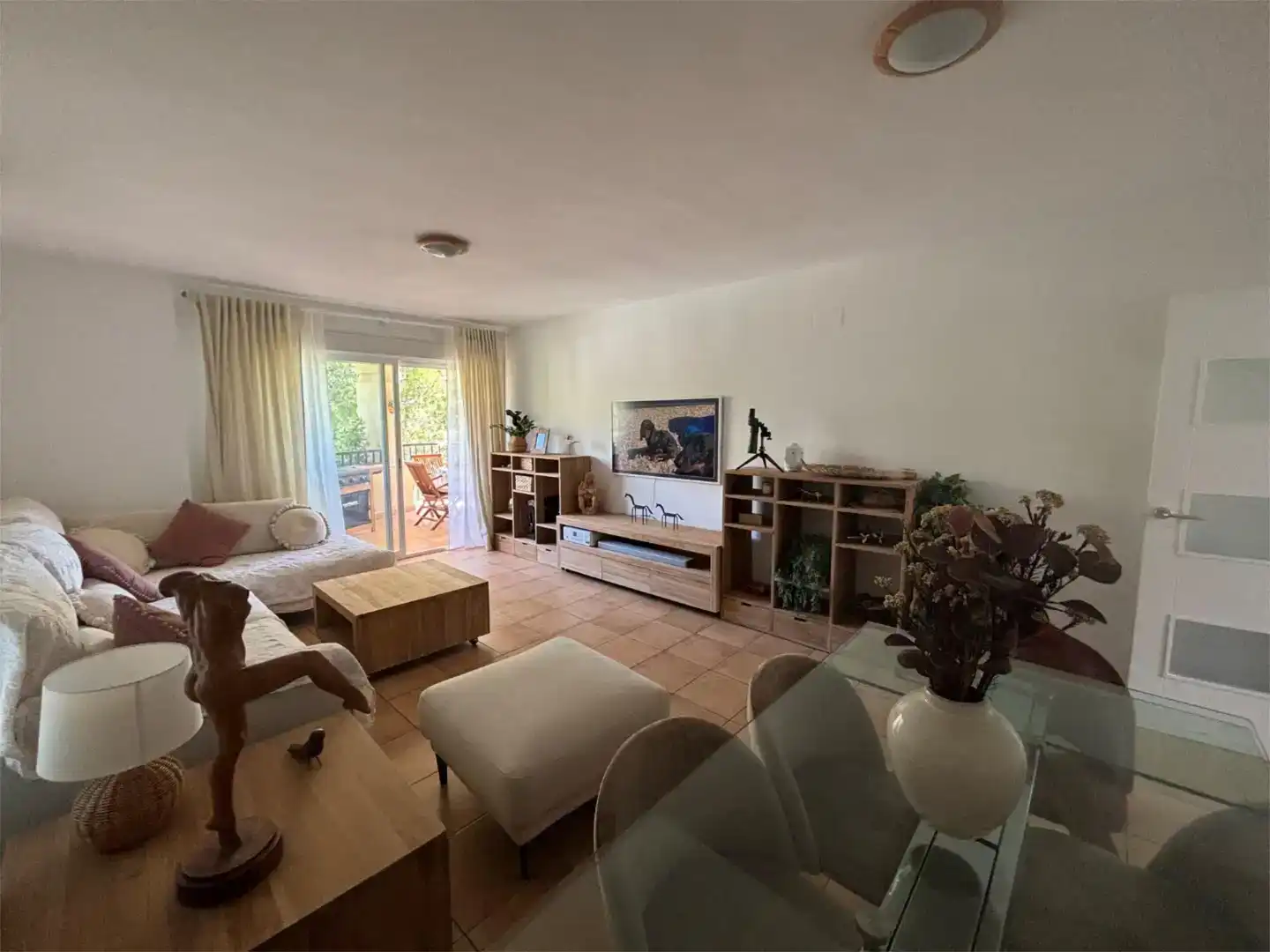 Wohnzimmer von Maisonette zur Miete in Altea mit Klimaanlage, Privatgarten und Schwimmbad