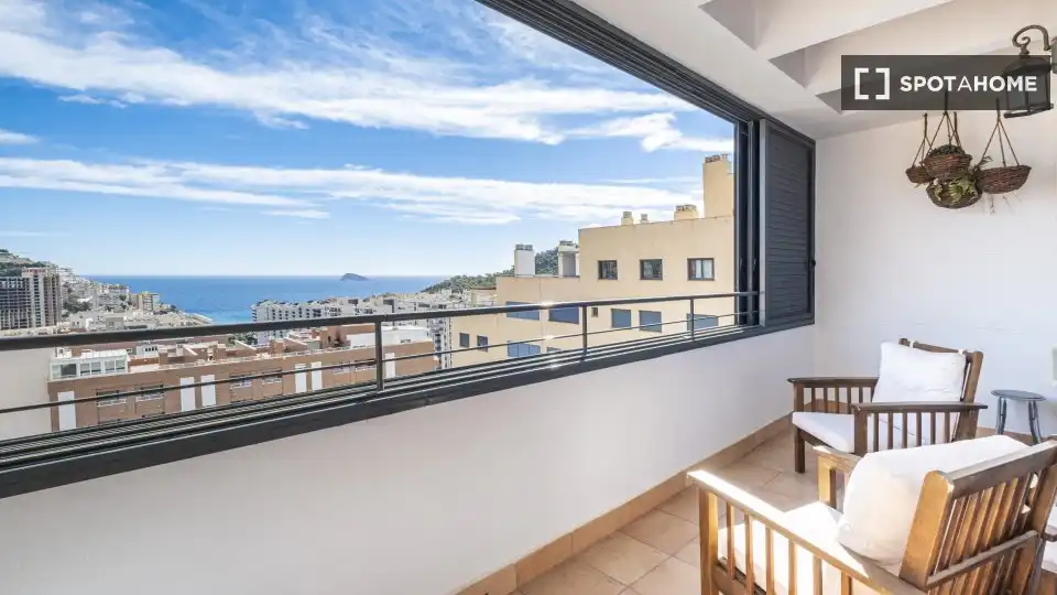Terrace of Apartments for share in Villajoyosa / La Vila Joiosa  with Air Conditioner and Terrace