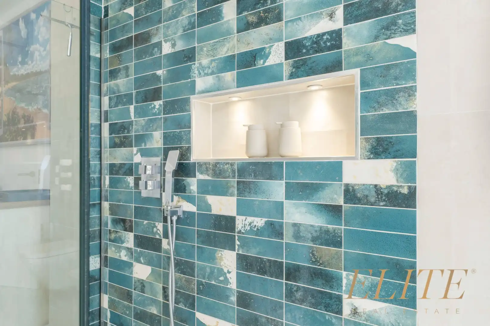 Badezimmer von Einfamilien-Reihenhaus zum Verkauf in Mogán mit Klimaanlage, Heizung und Terrasse