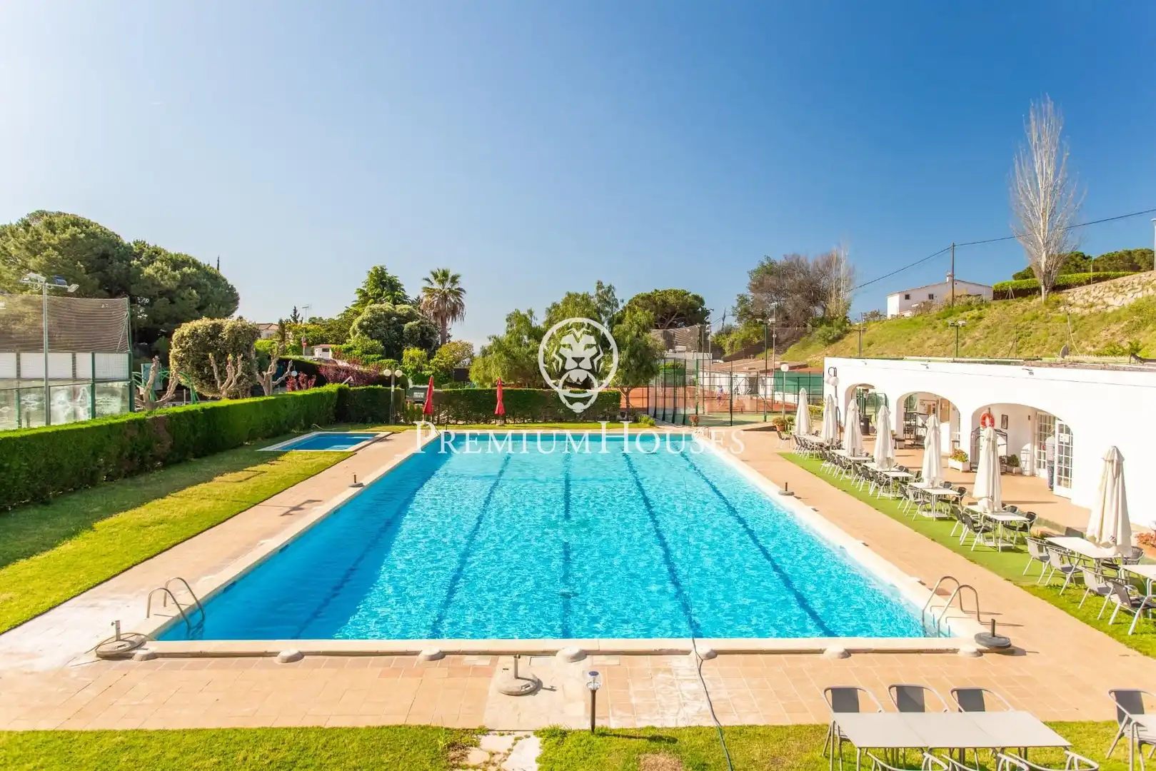 Swimming pool of Country homes for sale in Cabrils  with Heating, Private garden and Terrace