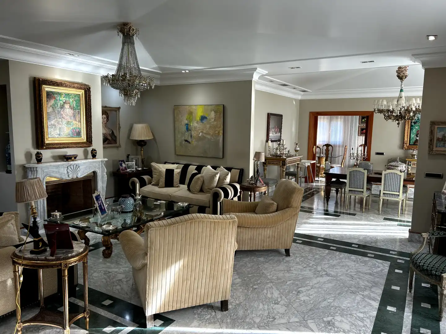 Sala de estar de Casa o chalet en venta en Madrid con Aire acondicionado, Calefacción y Jardín privado