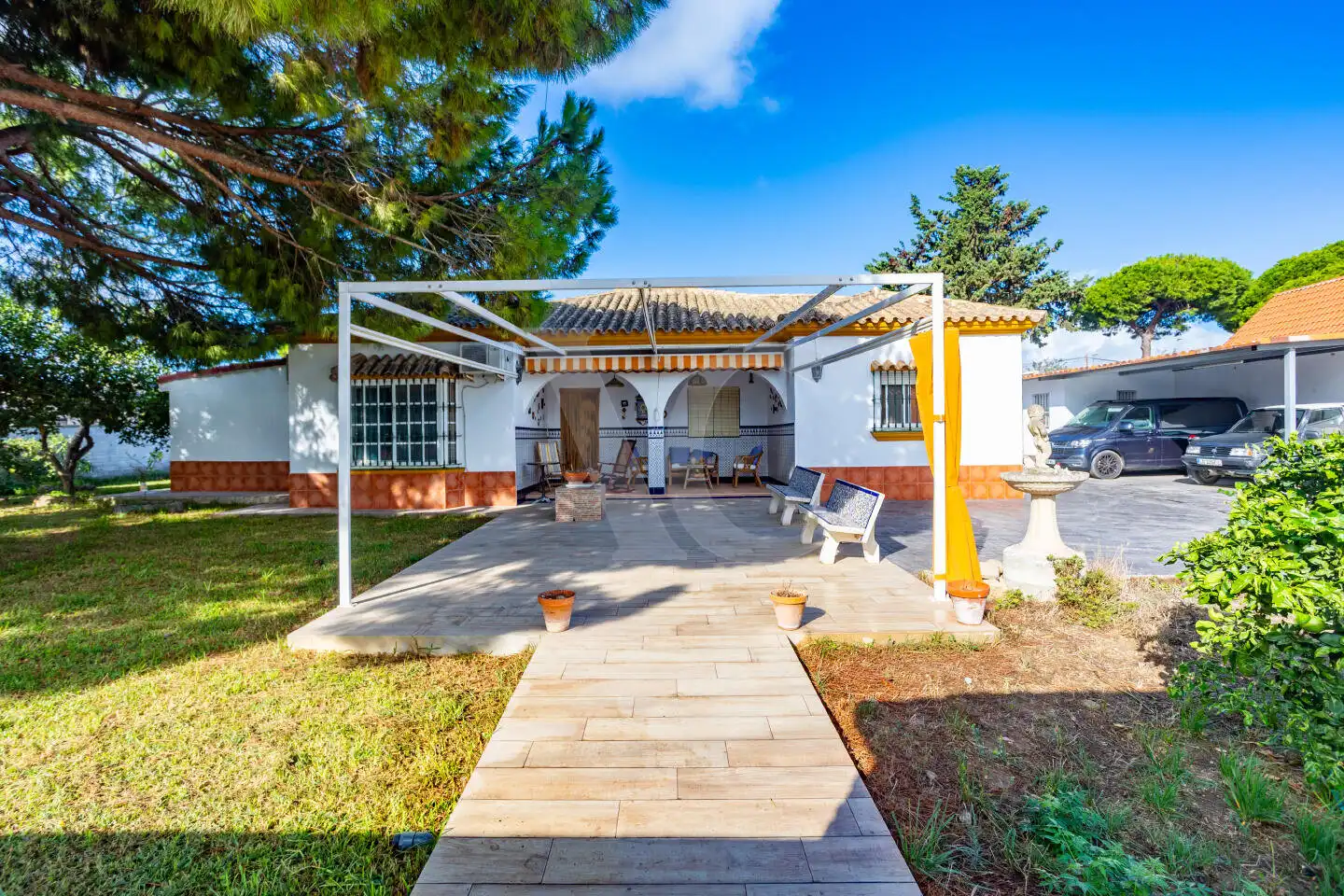 Garden of Houses for sale in Chiclana de la Frontera