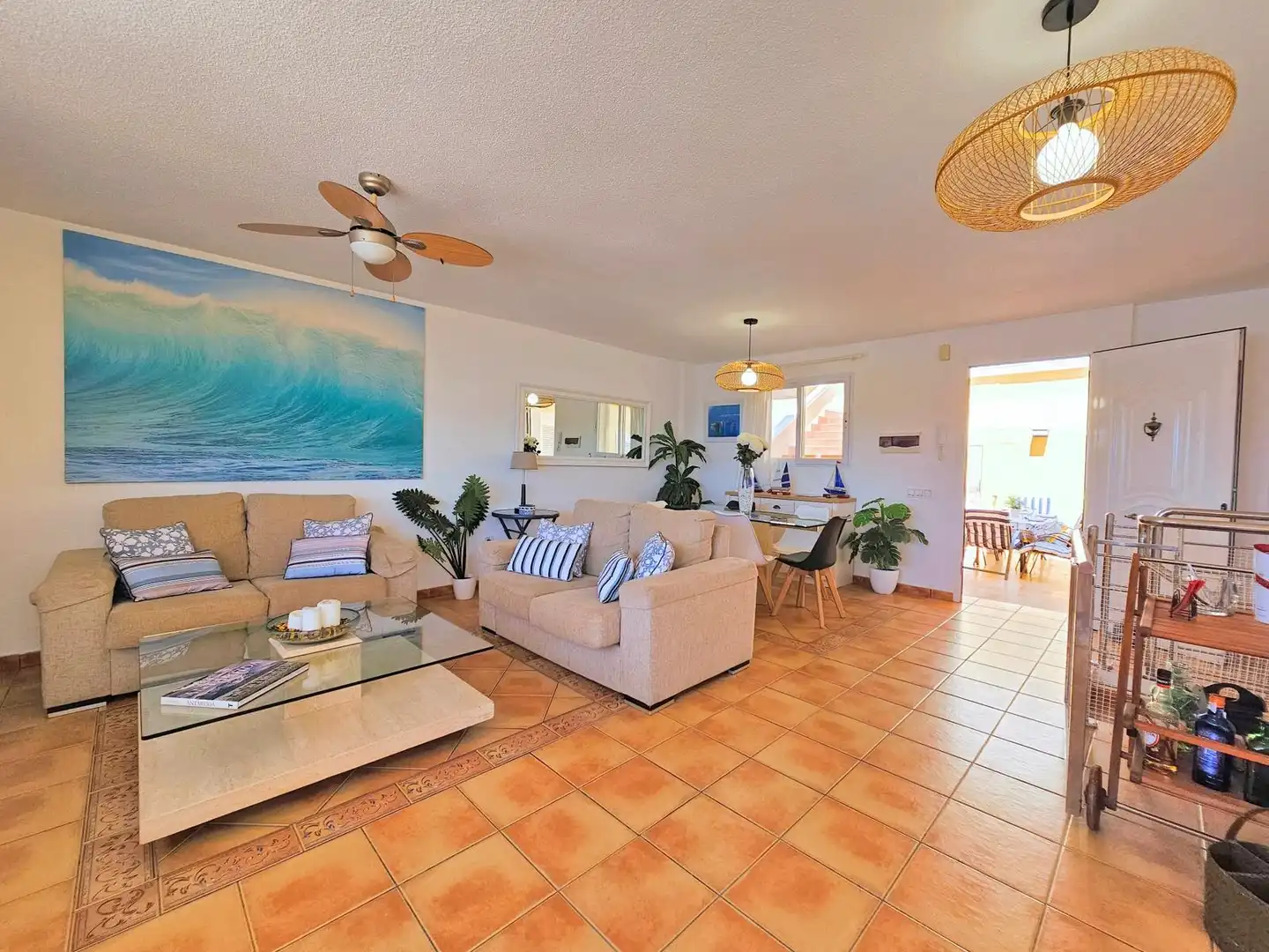 Living room of Detached homes for rent in La Manga del Mar Menor  with Air Conditioner, Heating and Terrace