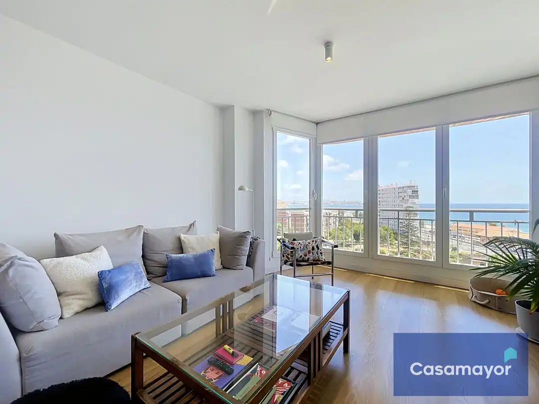 Sala d'estar de Dúplex en venda en Alicante / Alacant amb Aire condicionat