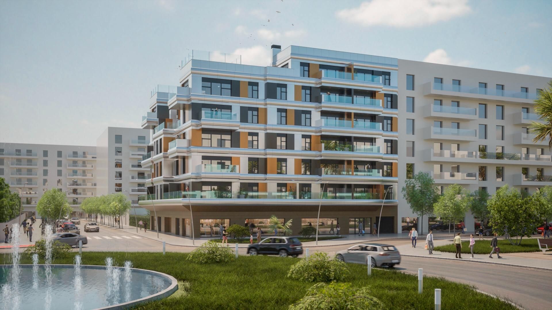 Exterior view of Apartment for sale in Badajoz Capital  with Air Conditioner, Heating and Private garden