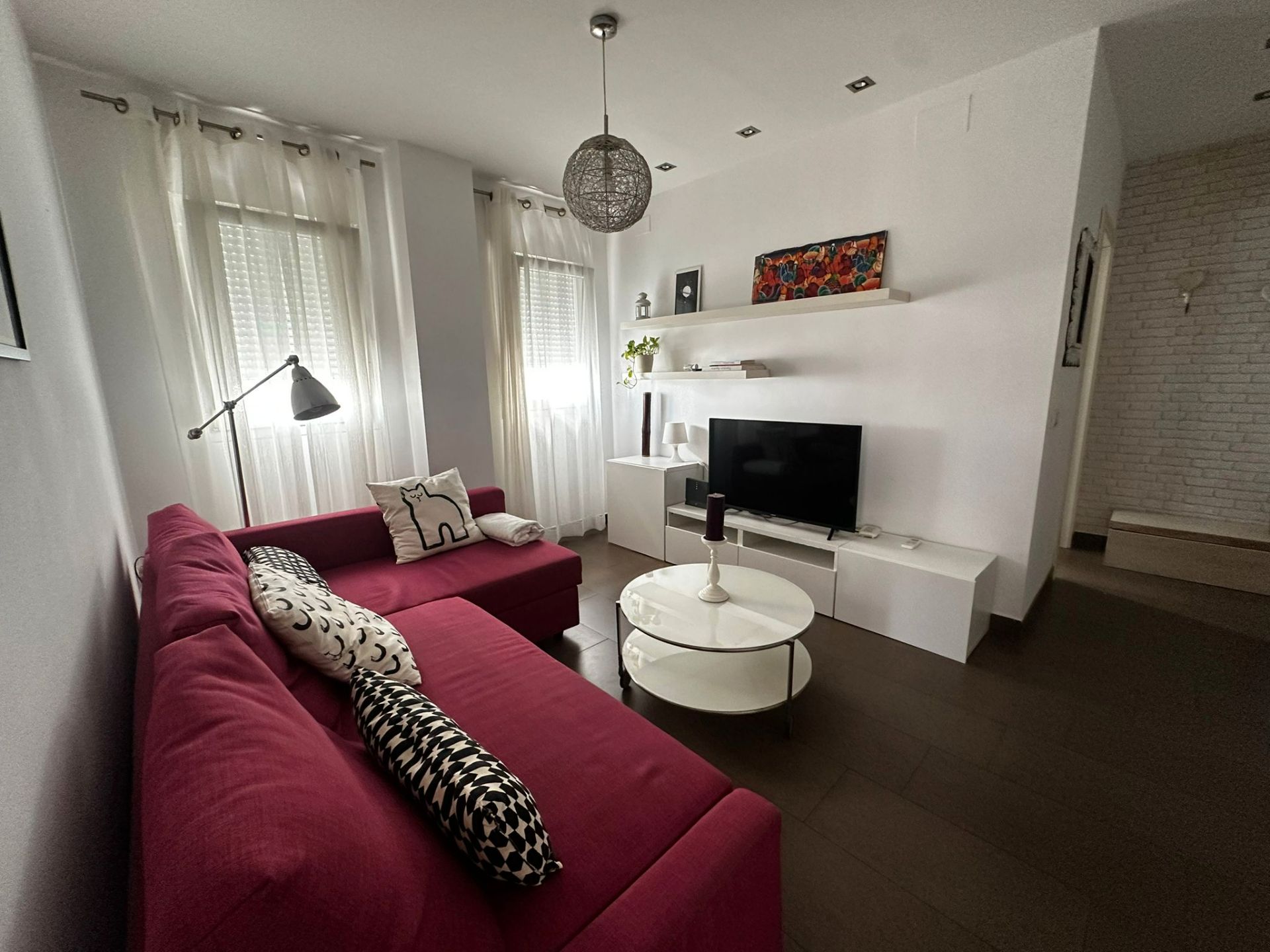 Living room of Apartment to rent in Ayamonte  with Air Conditioner, Furnished and Oven