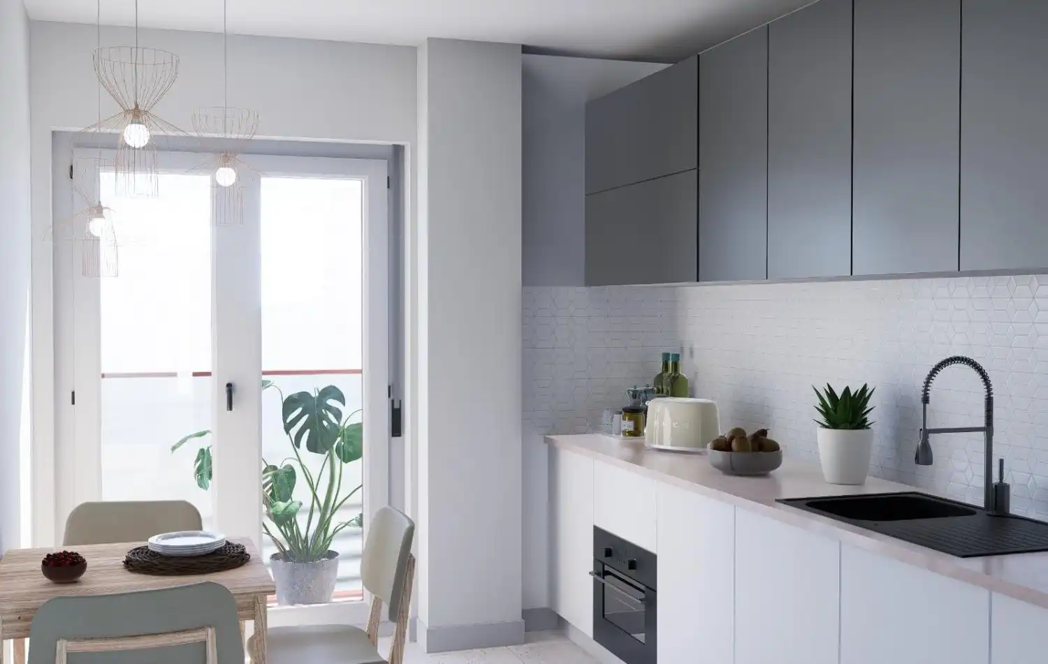 Cocina de Dúplex en venta en Jerez de la Frontera con Calefacción y Terraza