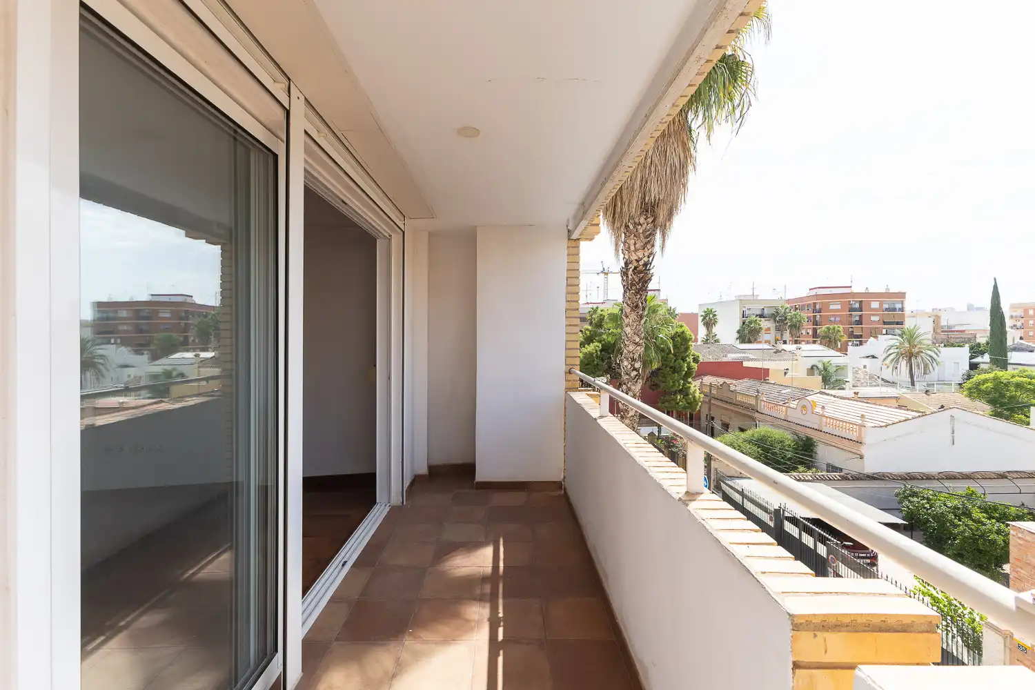 Terrace of Flat for rent in Valencia  with Air Conditioner, Heating and Parquet flooring