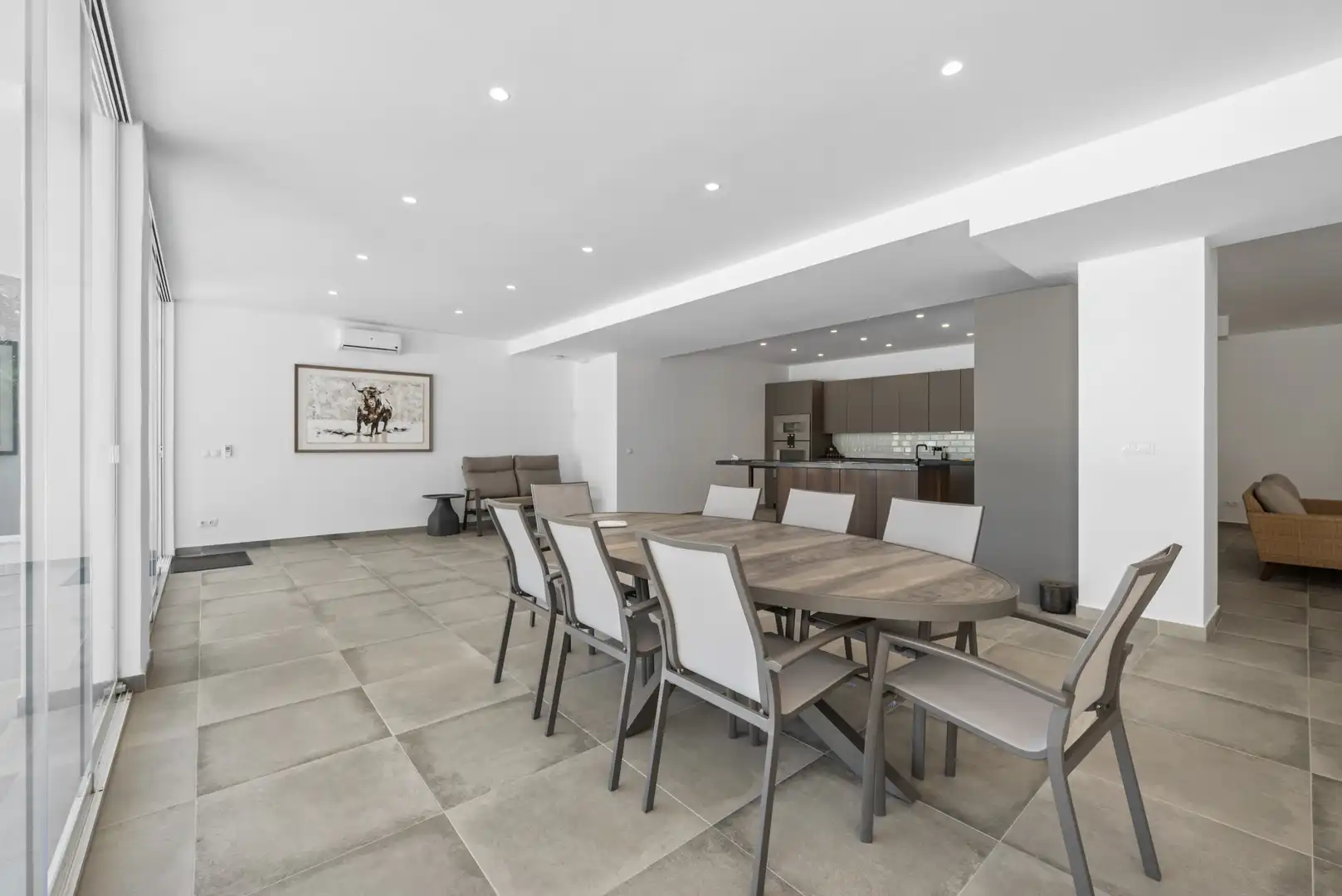 Dining room of Houses for sale in Mijas  with Air Conditioner, Private garden and Terrace