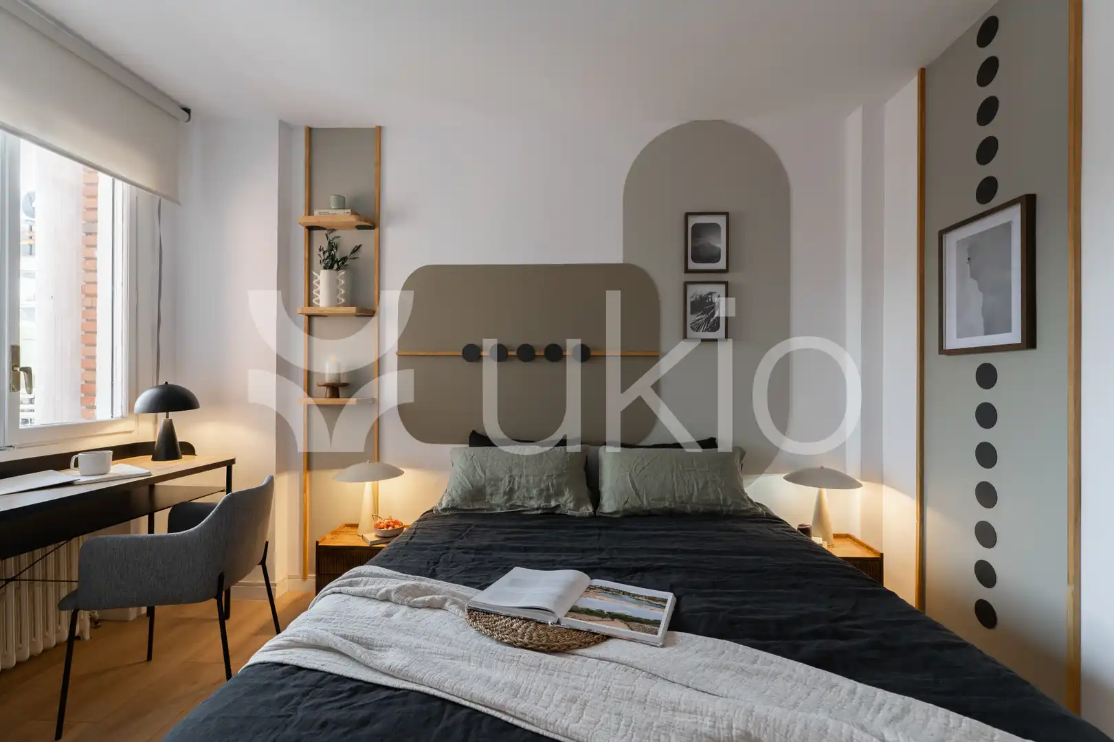 Habitación de Apartamento de alquiler en Madrid con Aire acondicionado, Calefacción y Amueblado