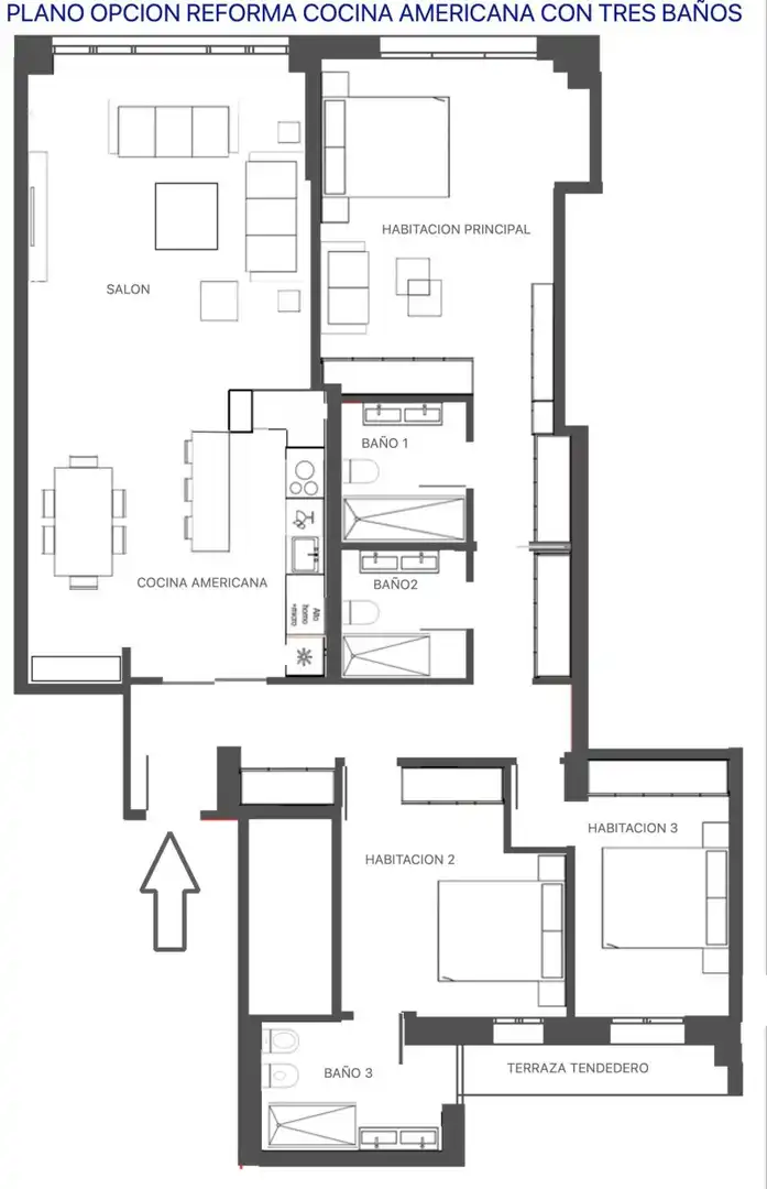 Flat with terrace for sale in Retiro, imagen 32