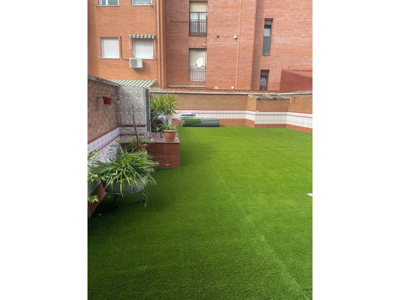Garden of Flat for sale in Getafe  with Air Conditioner, Heating and Parquet flooring