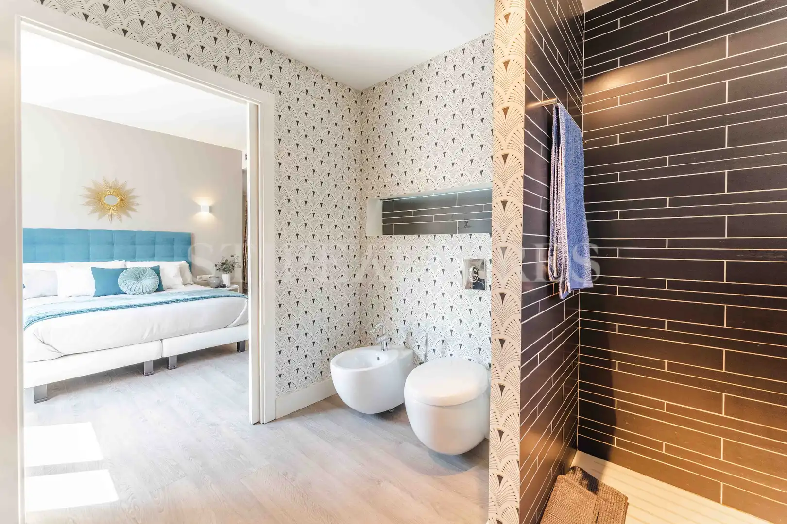 Baño de Casa o chalet de alquiler en El Papiol con Aire acondicionado, Calefacción y Jardín privado