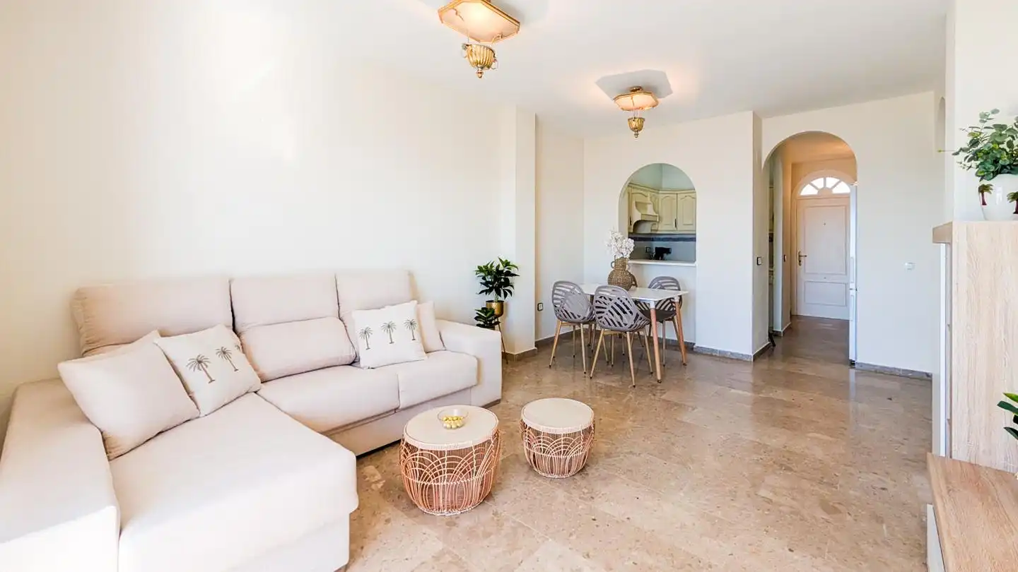 Living room of Flat for sale in Santa Pola  with Terrace and Furnished