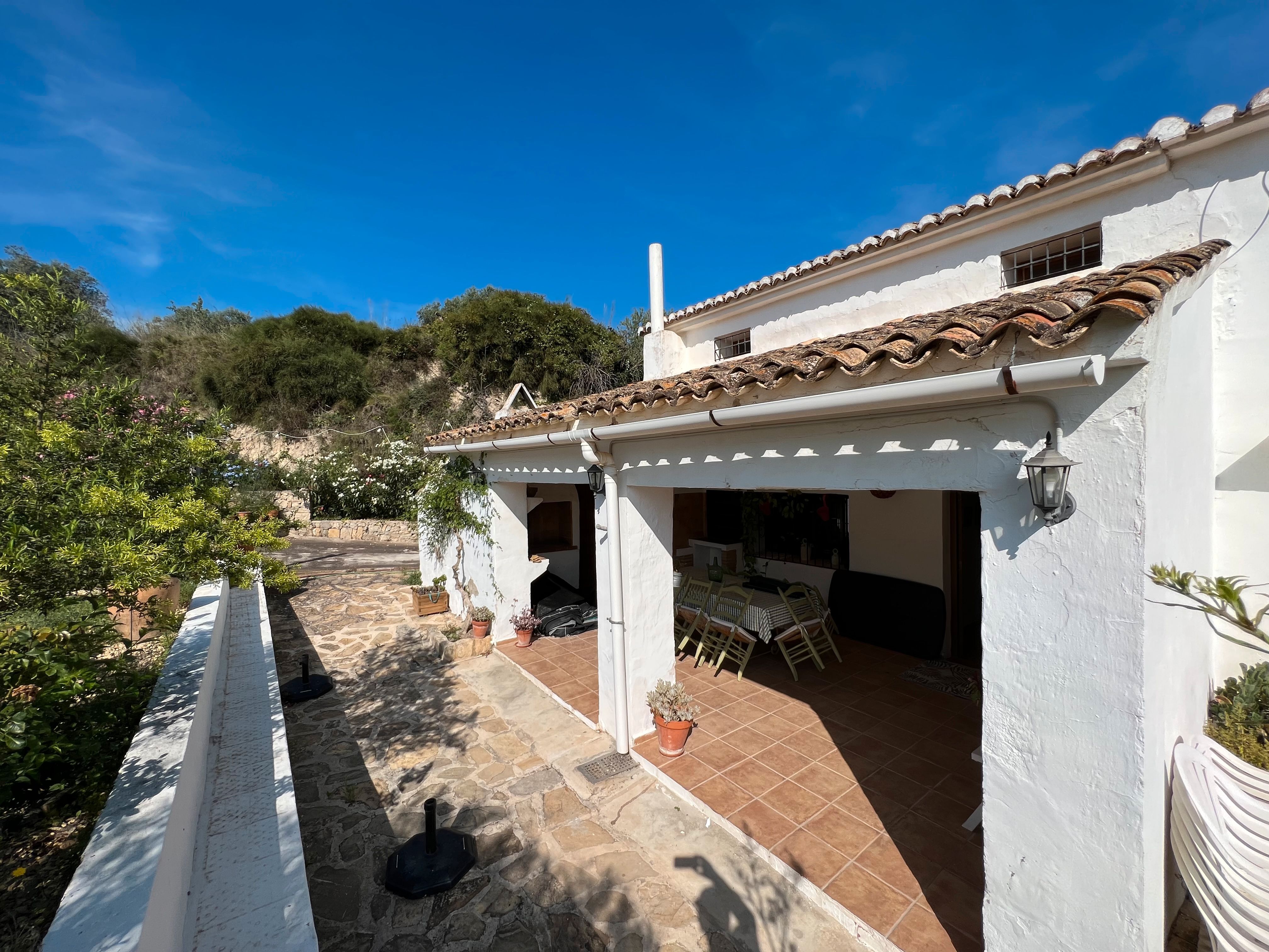 Vista exterior de Finca rústica en venda en Benissa amb Aire condicionat, Terrassa i Traster