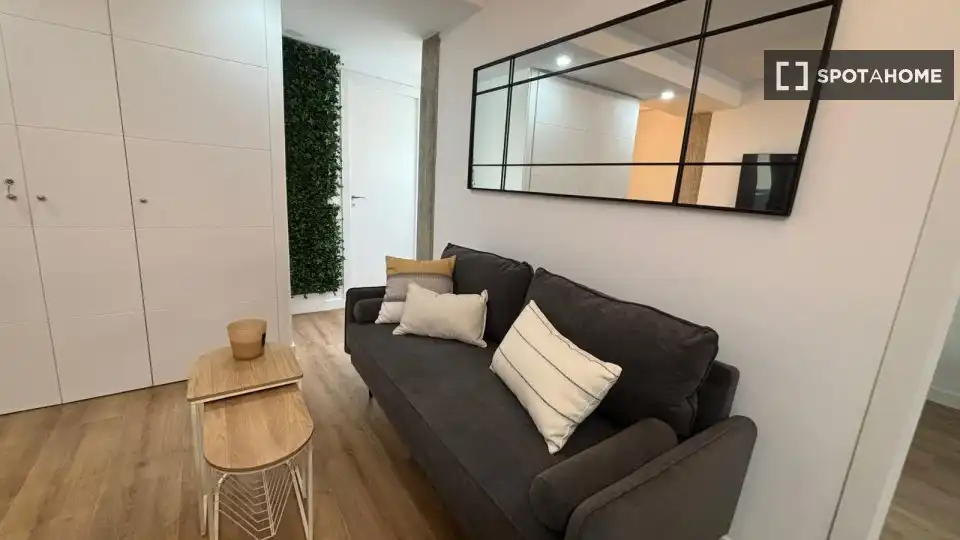 Sala d'estar de Pis de lloguer en Madrid amb Aire condicionat, Calefacció i Moblat