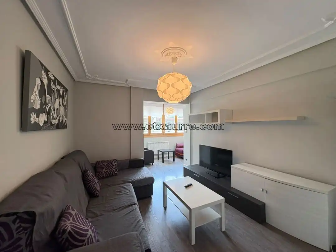 Sala de estar de Piso en venta en Laudio / Llodio con Calefacción, Amueblado y Balcón