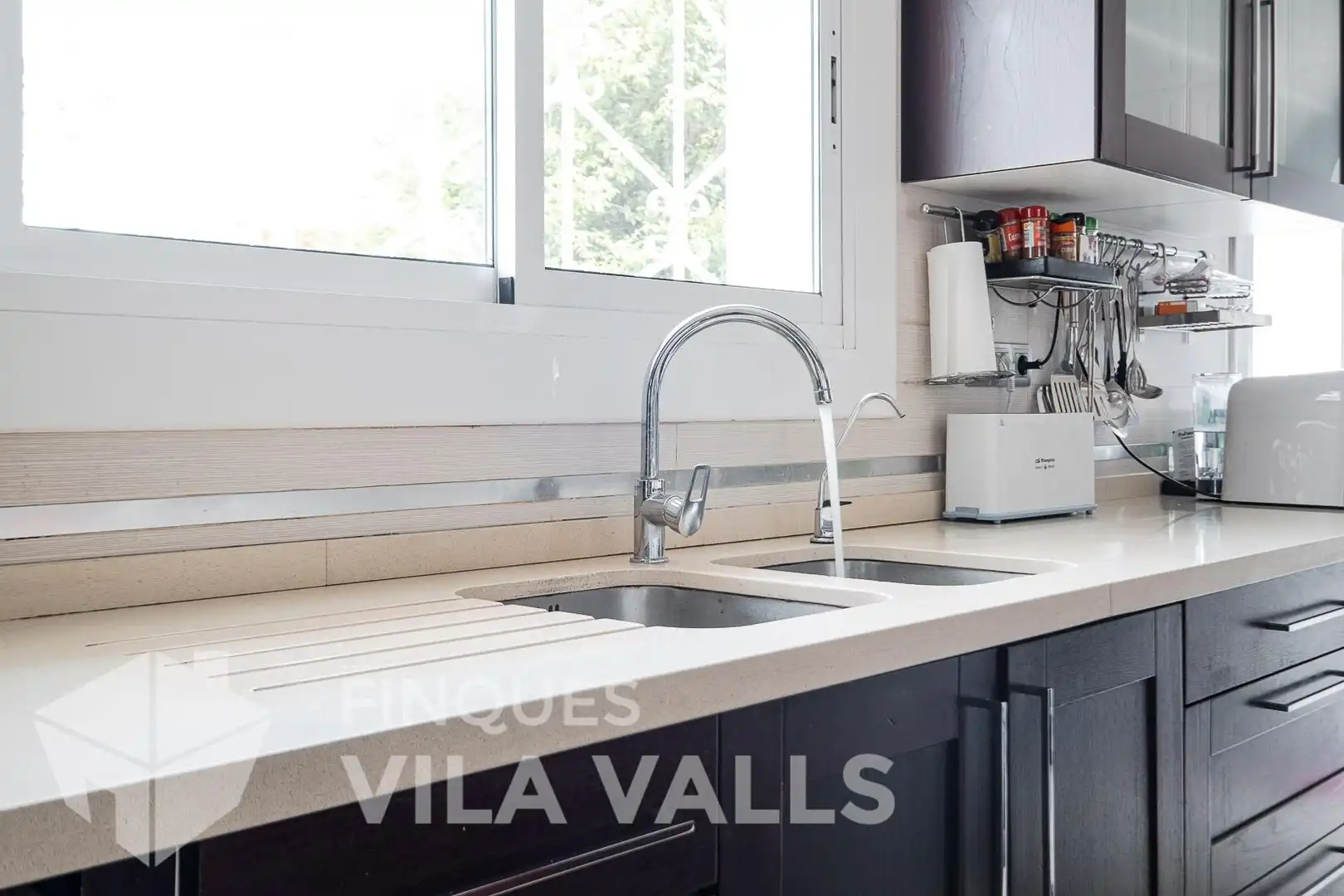 Cocina de Casa o chalet en venta en Caldes de Montbui con Aire acondicionado, Jardín privado y Terraza