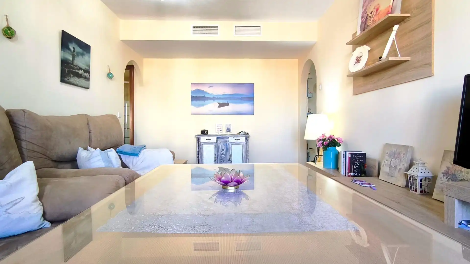 Wohnzimmer von Wohnungen zum Verkauf in Ayamonte mit Terrasse, Möbliert und Gemeinschaftspool