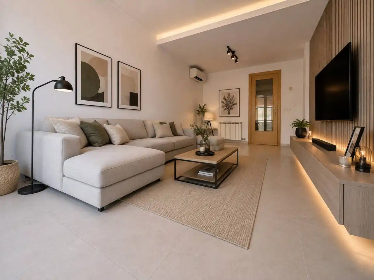 Sala de estar de Dúplex en venta en Vilanova del Vallès con Aire acondicionado, Calefacción y Terraza