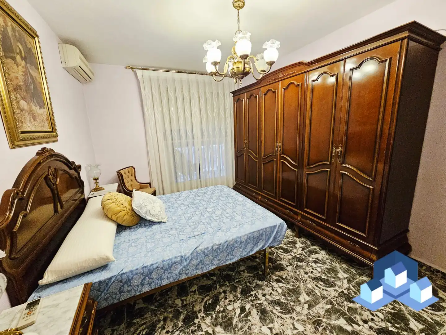 Bedroom of Flat for sale in Lorca  with Air Conditioner, Heating and Storage room