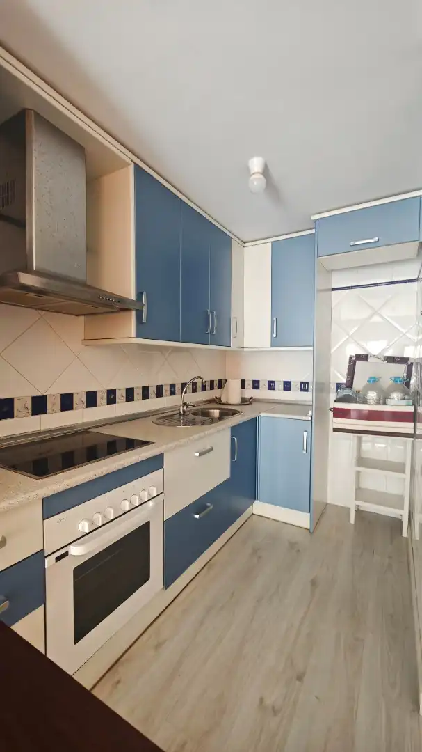 Kitchen of Flat for sale in Roquetas de Mar  with Air Conditioner and Furnished