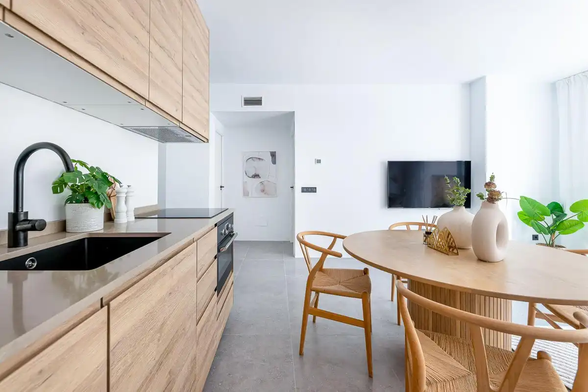 Kitchen of Flat for rent in Marbella  with Air Conditioner, Heating and Terrace