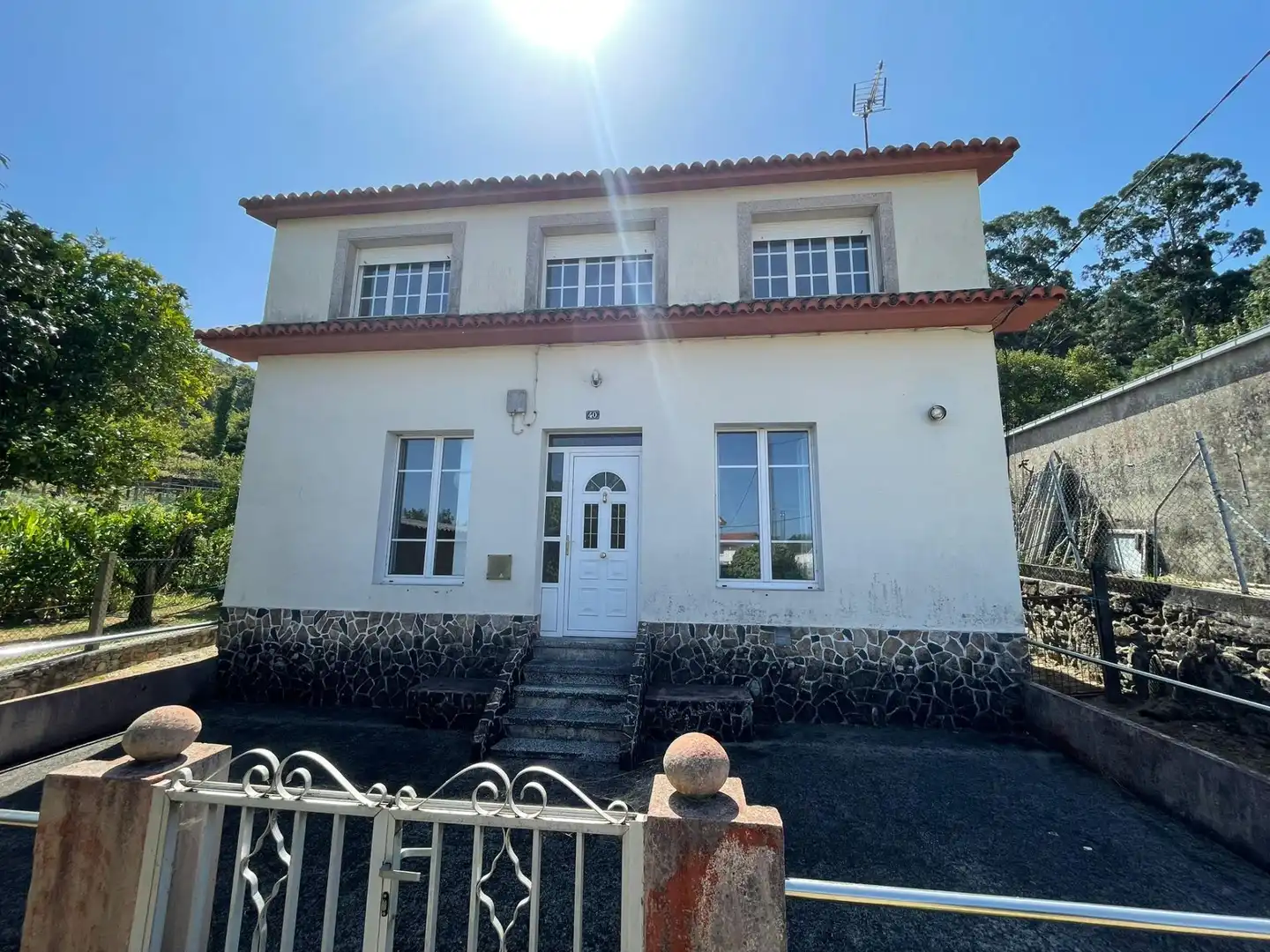 Vista exterior de Casa o chalet en venta en Porto do Son con Jardín privado, Amueblado y Balcón