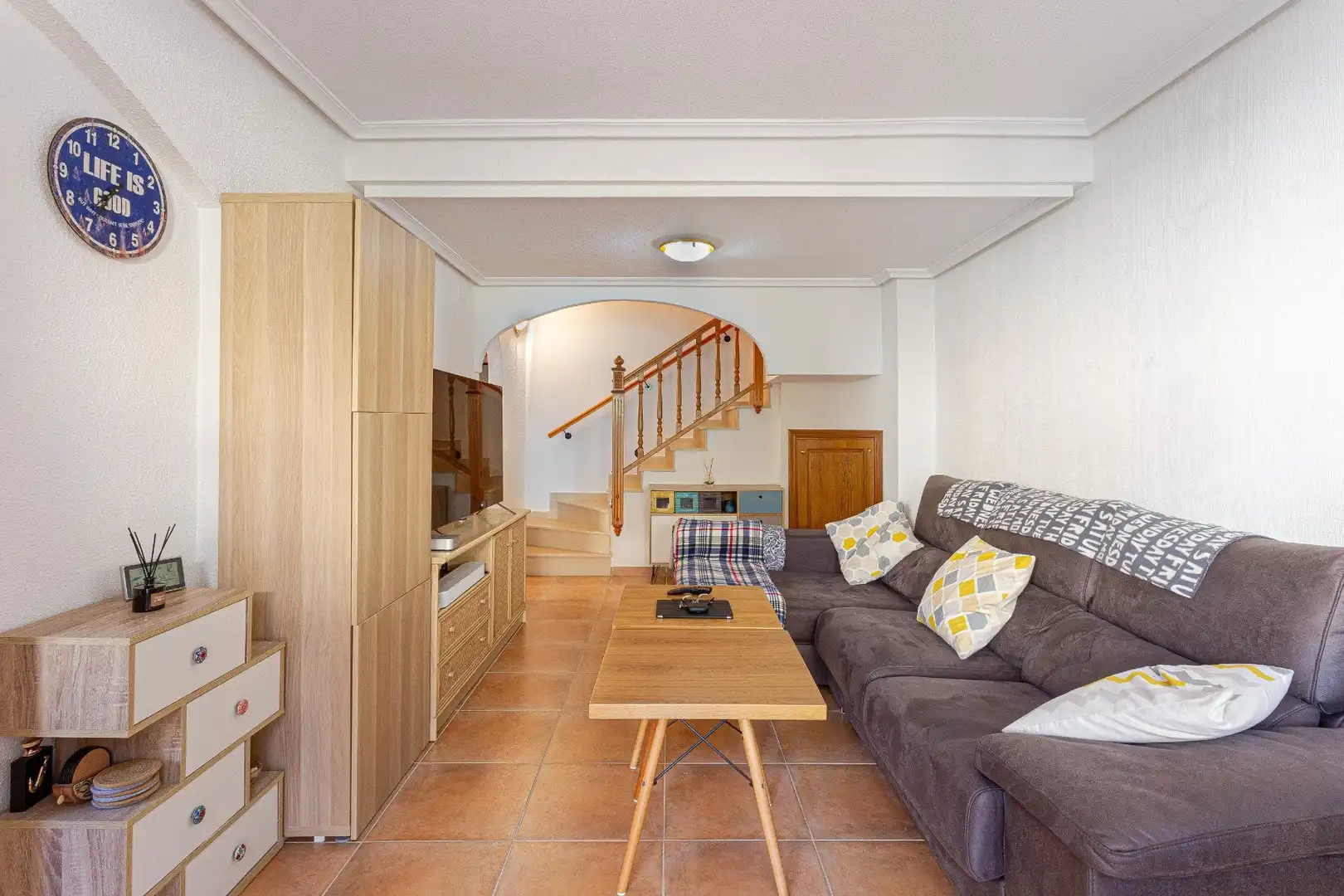 Living room of Houses for sale in Pilar de la Horadada  with Storage room, Furnished and Washing machine