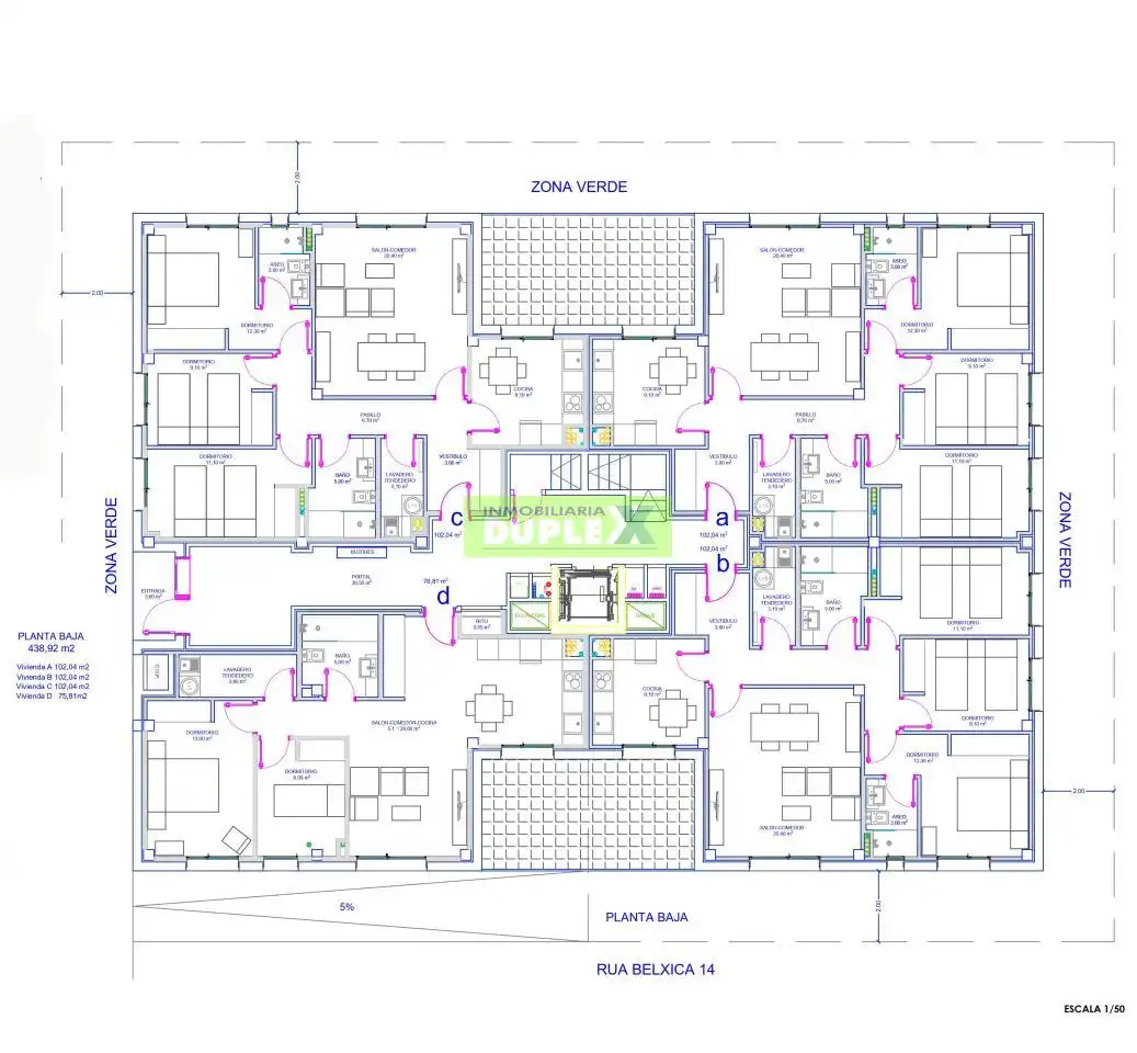 Apartament en venda en Pontevedra Capital  amb Calefacció i Terrassa