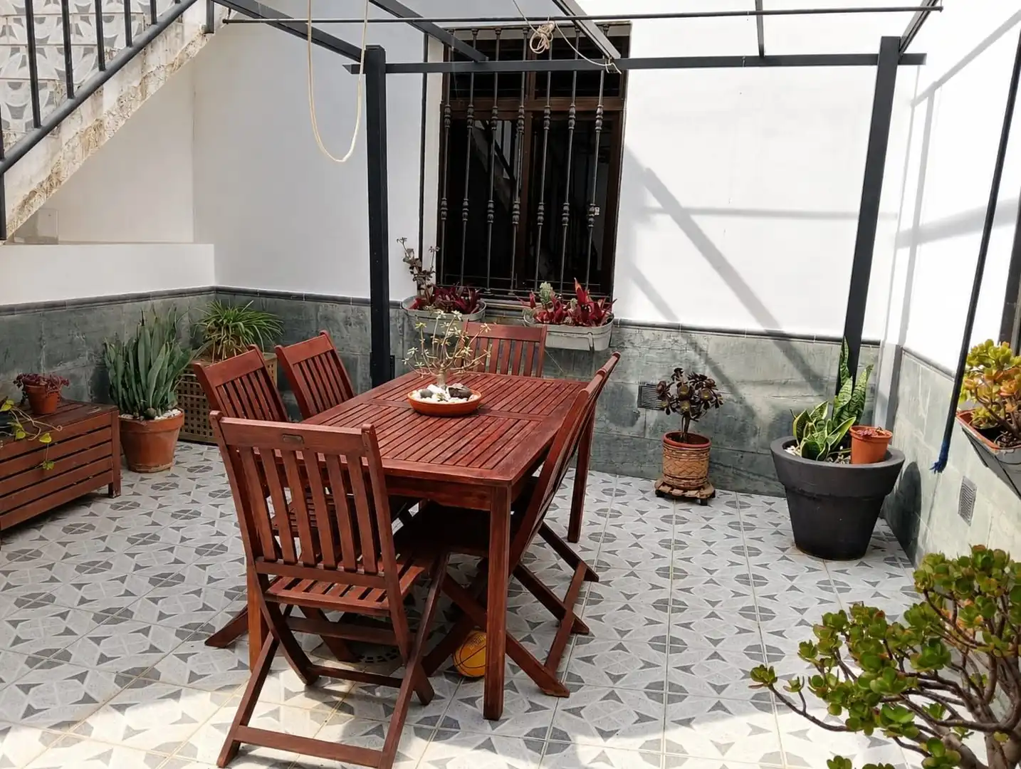 Terraza de Finca rústica en venta en Los Silos con Jardín privado y Amueblado