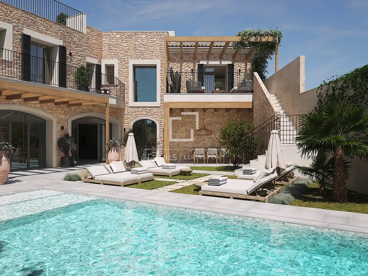 Terrassa de Casa o xalet en venda en Ses Salines amb Aire condicionat, Calefacció i Jardí privat