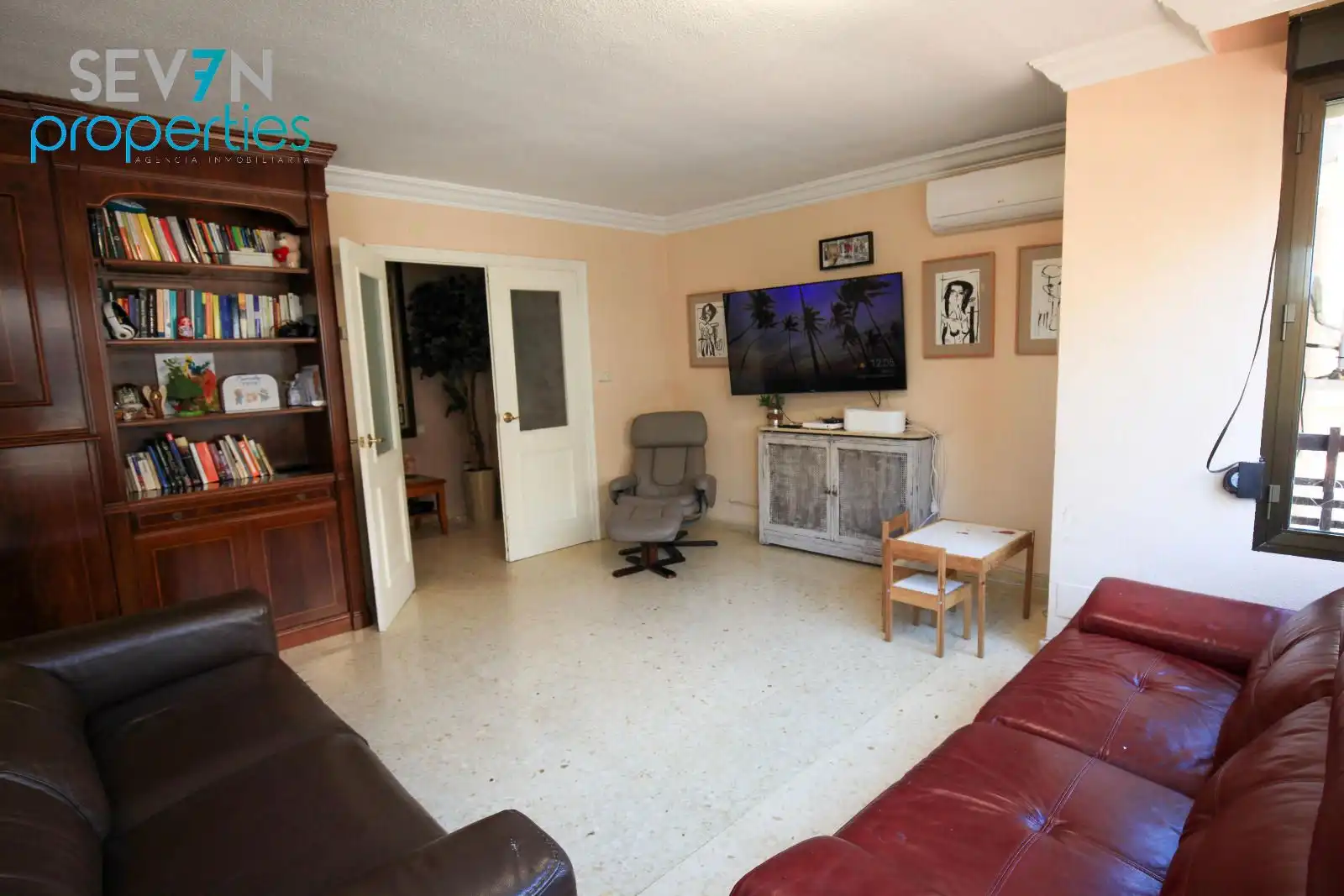 Sala de estar de Ático en venta en Alicante / Alacant con Aire acondicionado, Calefacción y Terraza