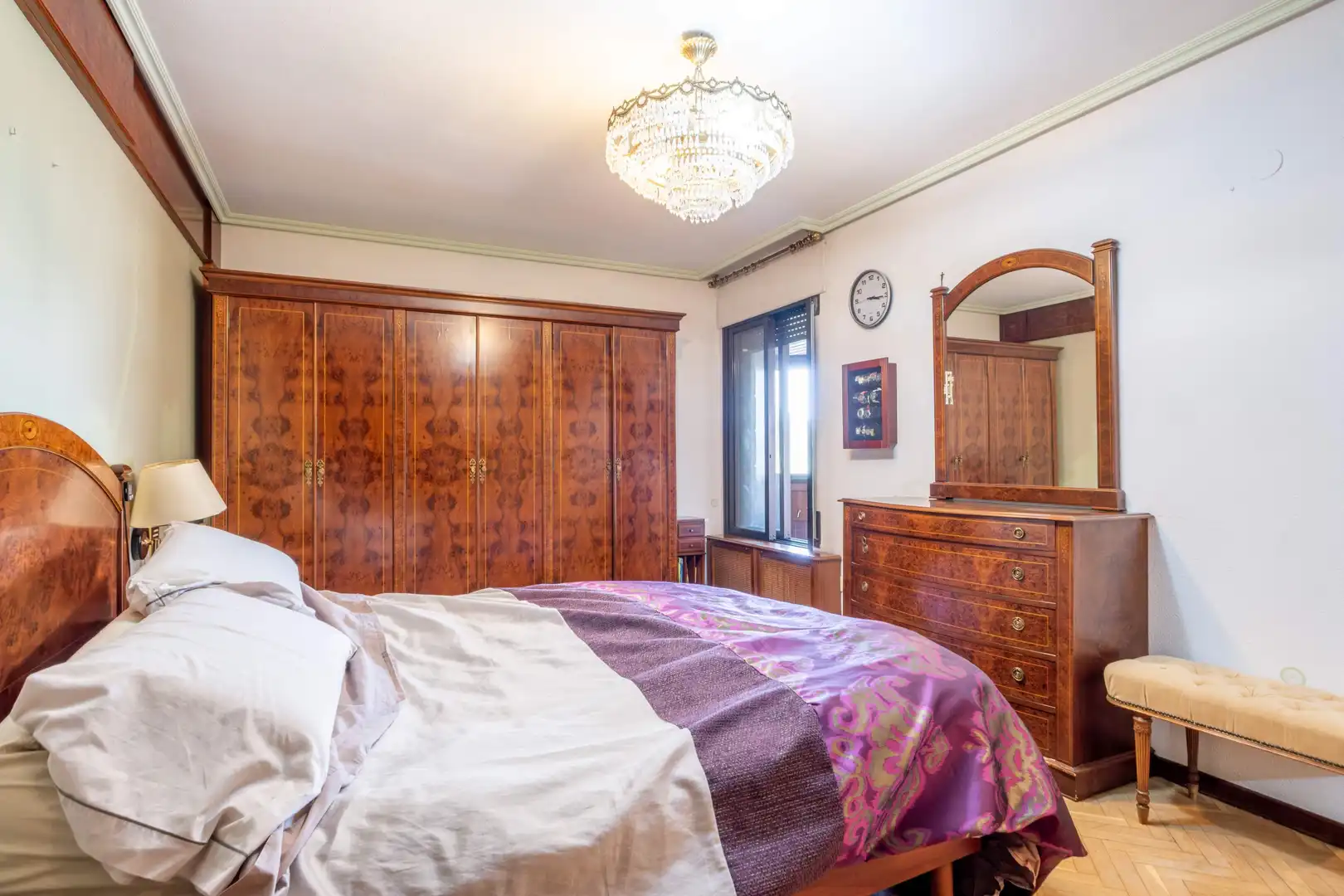 Schlafzimmer von Wohnung zum Verkauf in Zaragoza mit Klimaanlage, Heizung und Parkett