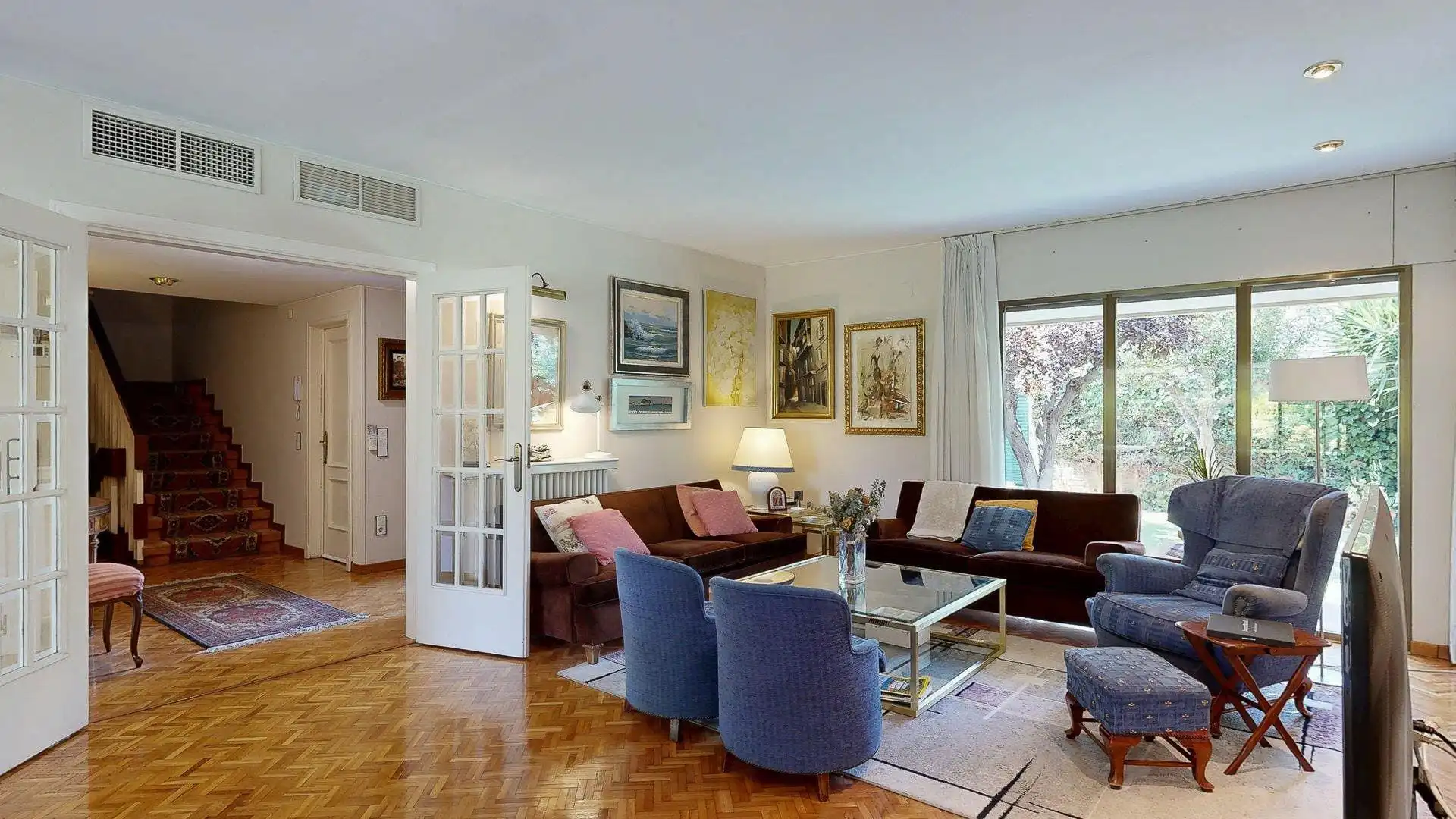 Sala de estar de Casa o chalet en venta en Zaragoza con Aire acondicionado, Calefacción y Jardín privado