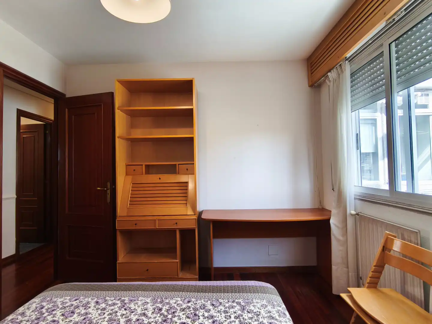 Bedroom of Flat for rent in Santiago de Compostela   with Heating and Furnished