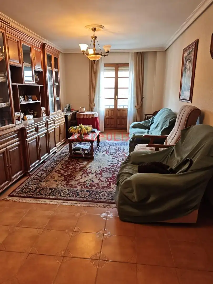 Sala d'estar de Pis en venda en Benavente amb Calefacció, Terrassa i Moblat