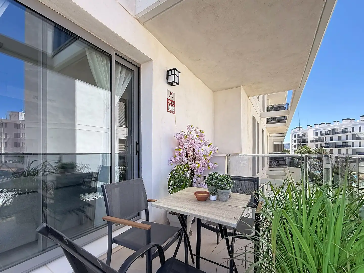 Terrace of Flat for sale in Dénia  with Air Conditioner, Heating and Swimming Pool